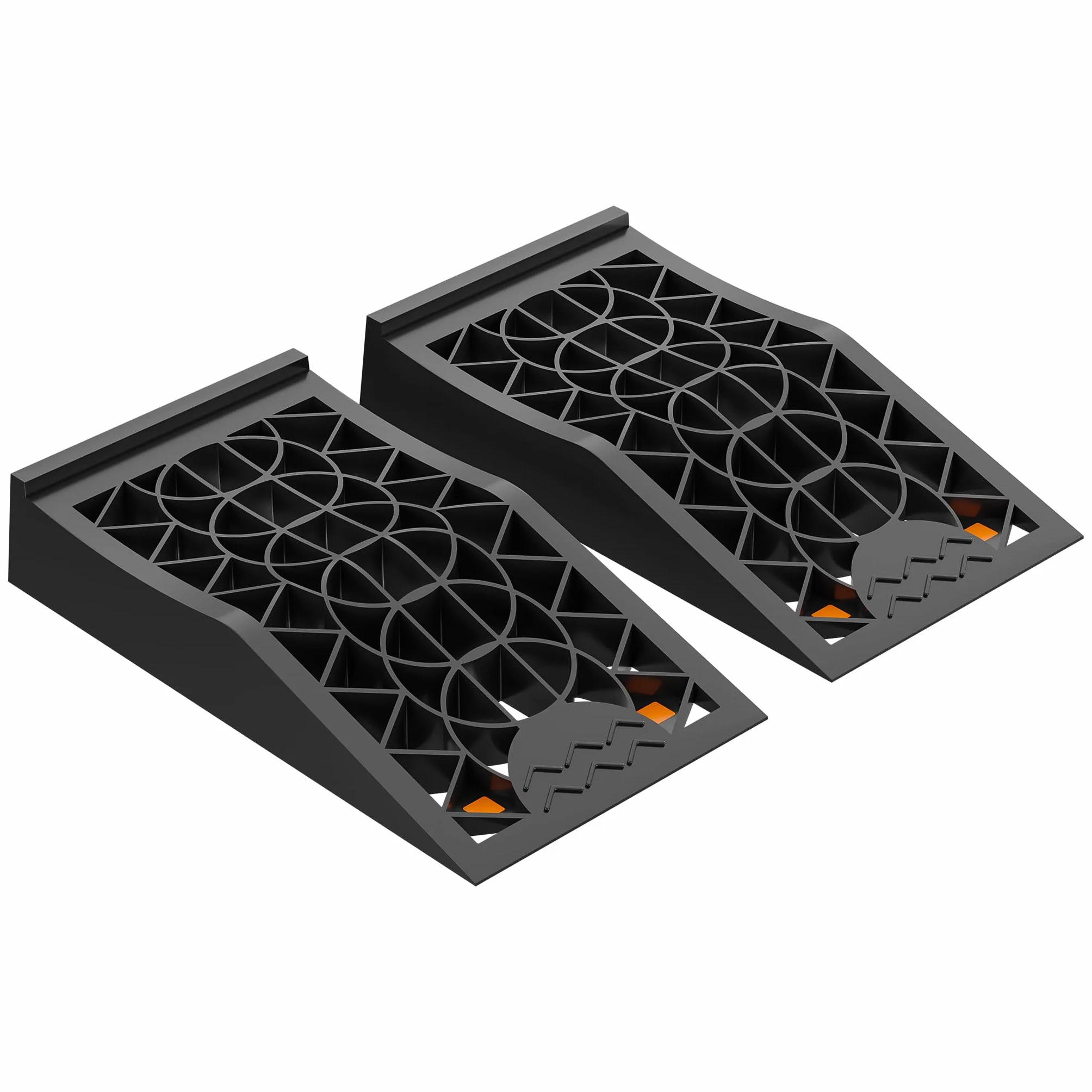 Wiltec Cunei livellatori auto veicoli 2 pz. max 3 t Rampa di livellamento in plastica