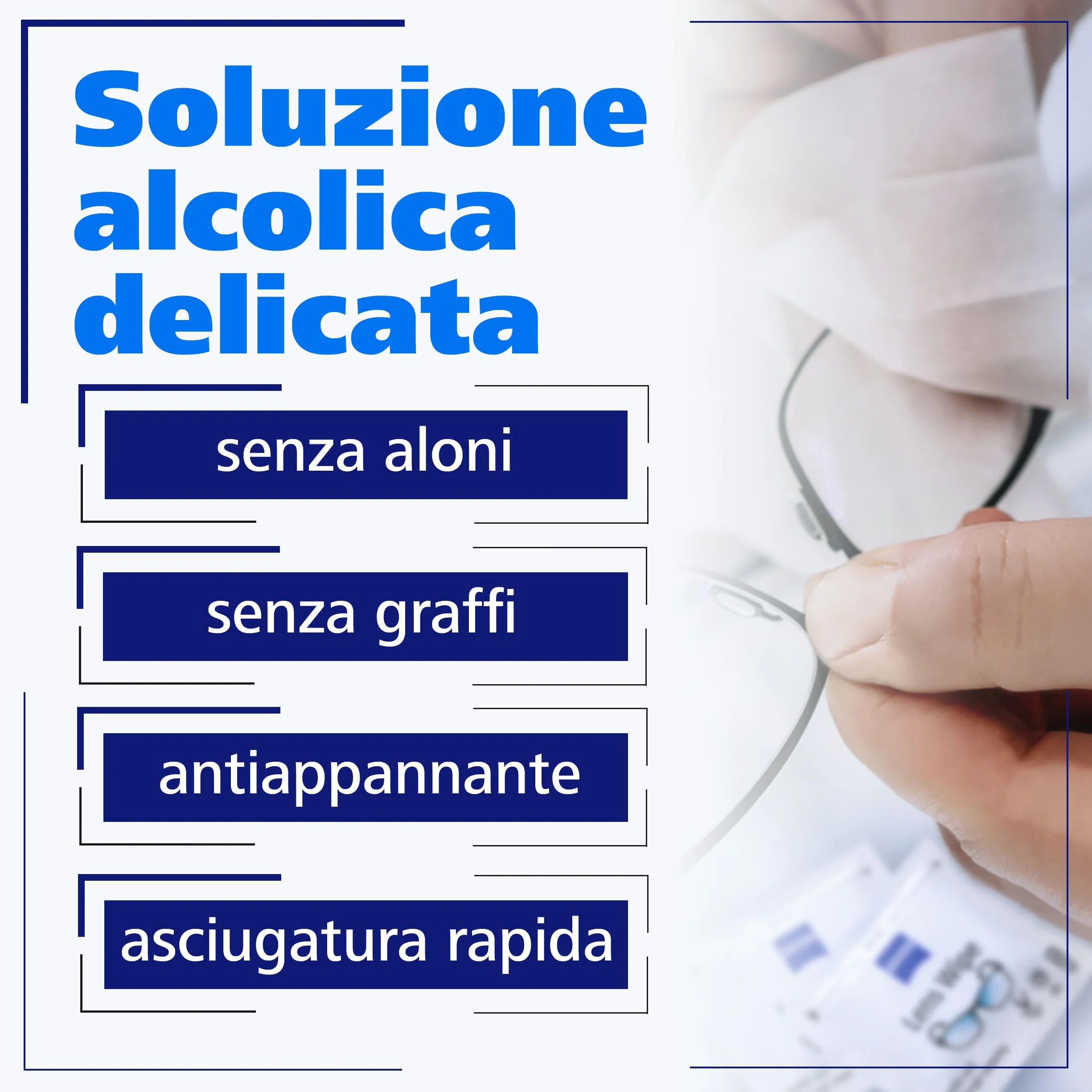 ZEISS Salviette Pulisci Occhiali Antifog 120 pezzi - Salviette Lenti Ottiche Antiappannamento