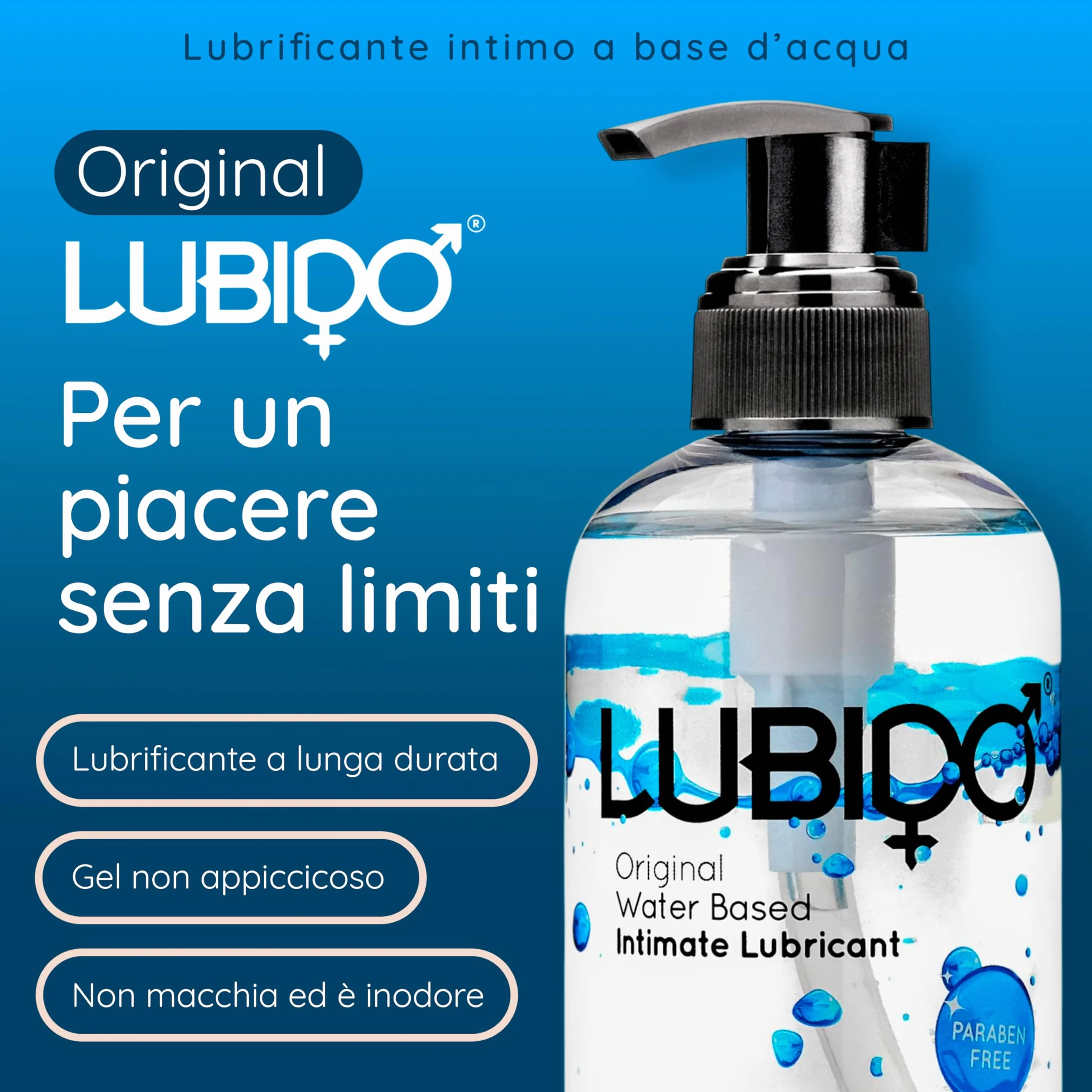 Lubido Original Gel lubrificante intimo a base d'acqua 250 ml