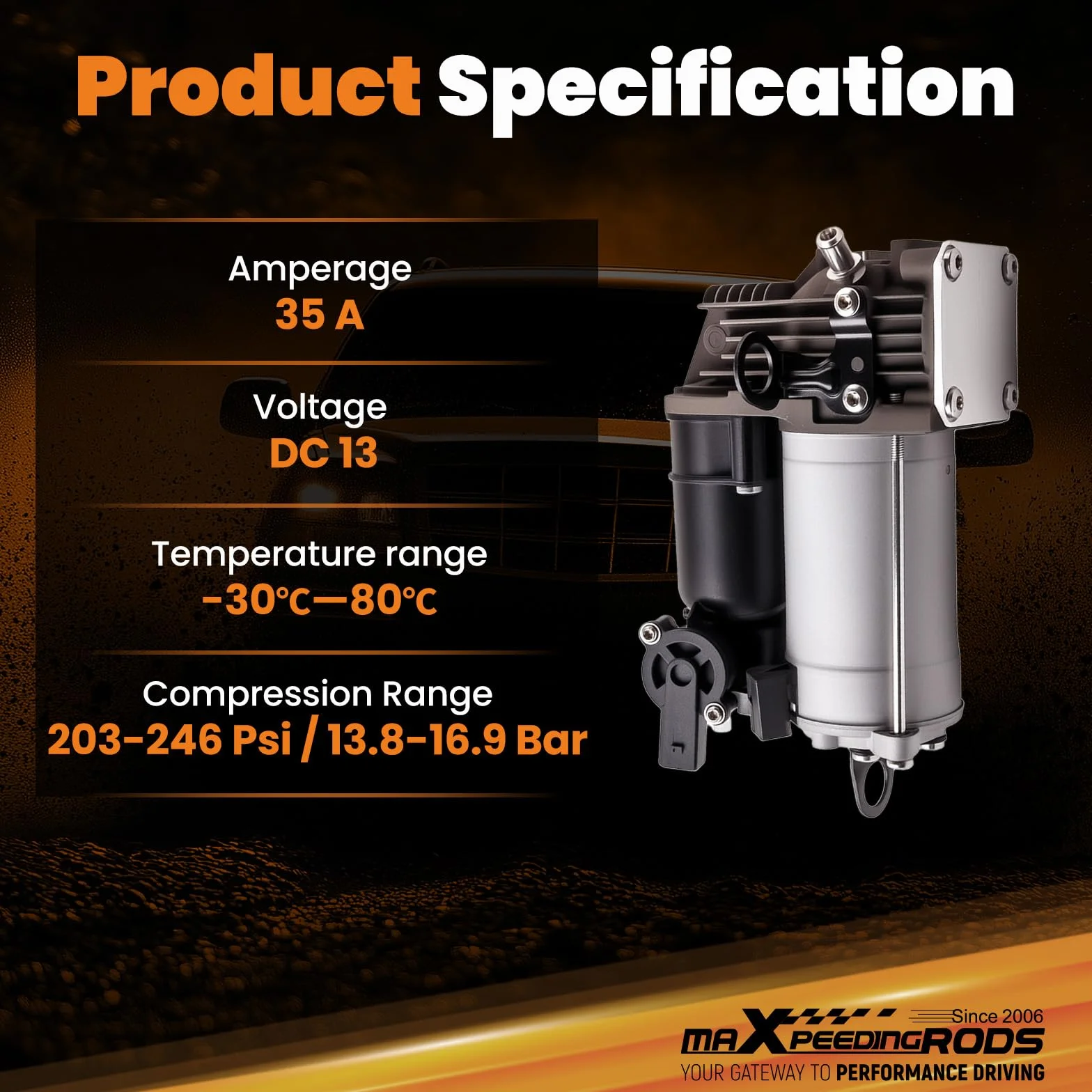 maXpeedingrods Compressore ad aria per Classe ML W164 05-11 GL X164 06-12 A1643200504