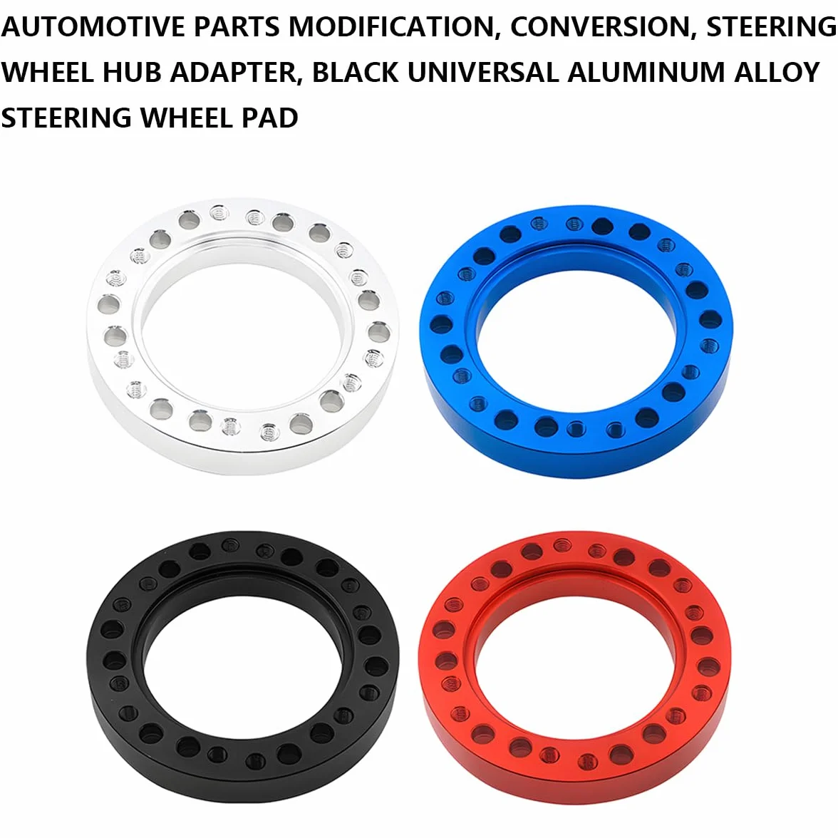 Distanziatore Volante Auto Universale in Alluminio Argento