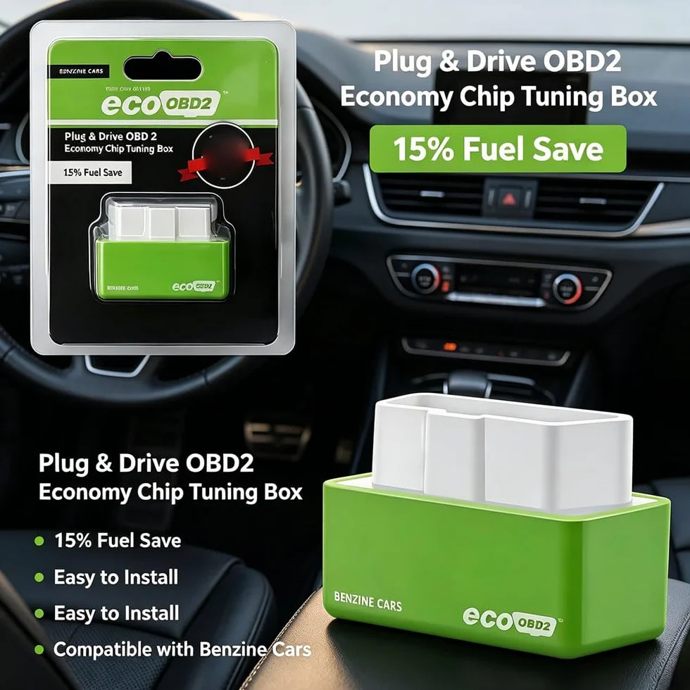 Syngas OBD-Fuel Saver 2 Pezzi per Auto, OBD2 ECOOBD2 Auto Plug and Drive, Riduce Consumo Carburante