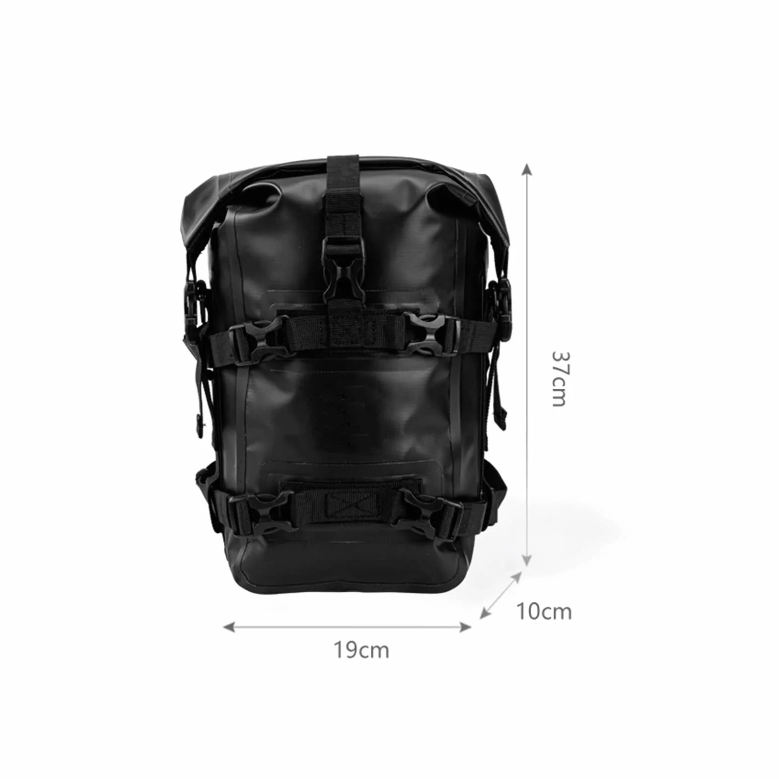 Shkalacar Borsa per Telaio Paraurti Moto, 8 Litri Laterale Completamente Impermeabile - Utilizzabile Come Tracolla