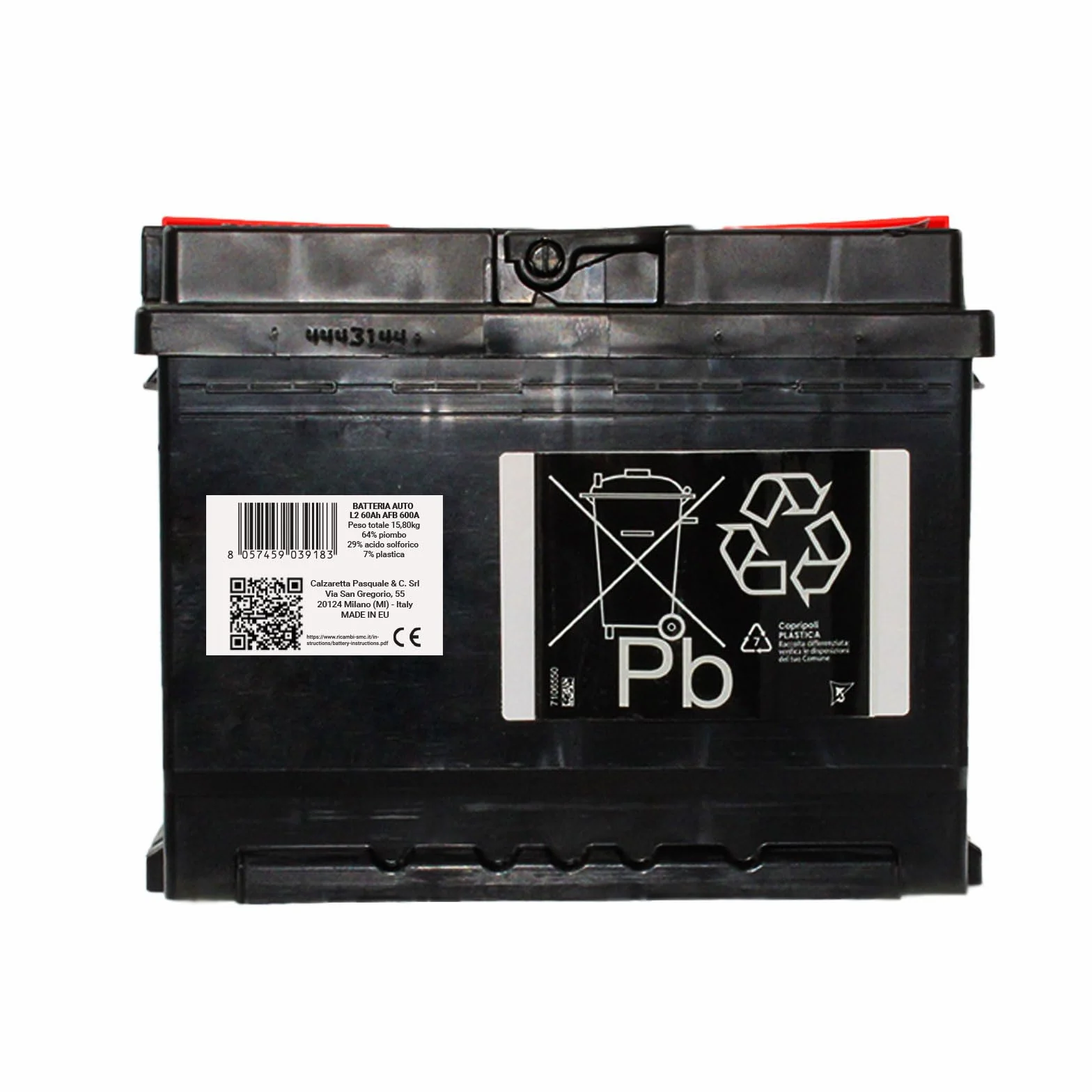 SMC bateria Auto 60Ah AFB Speed Max 600A 12V L2 Start&Stop 242x175x190 mm EFB