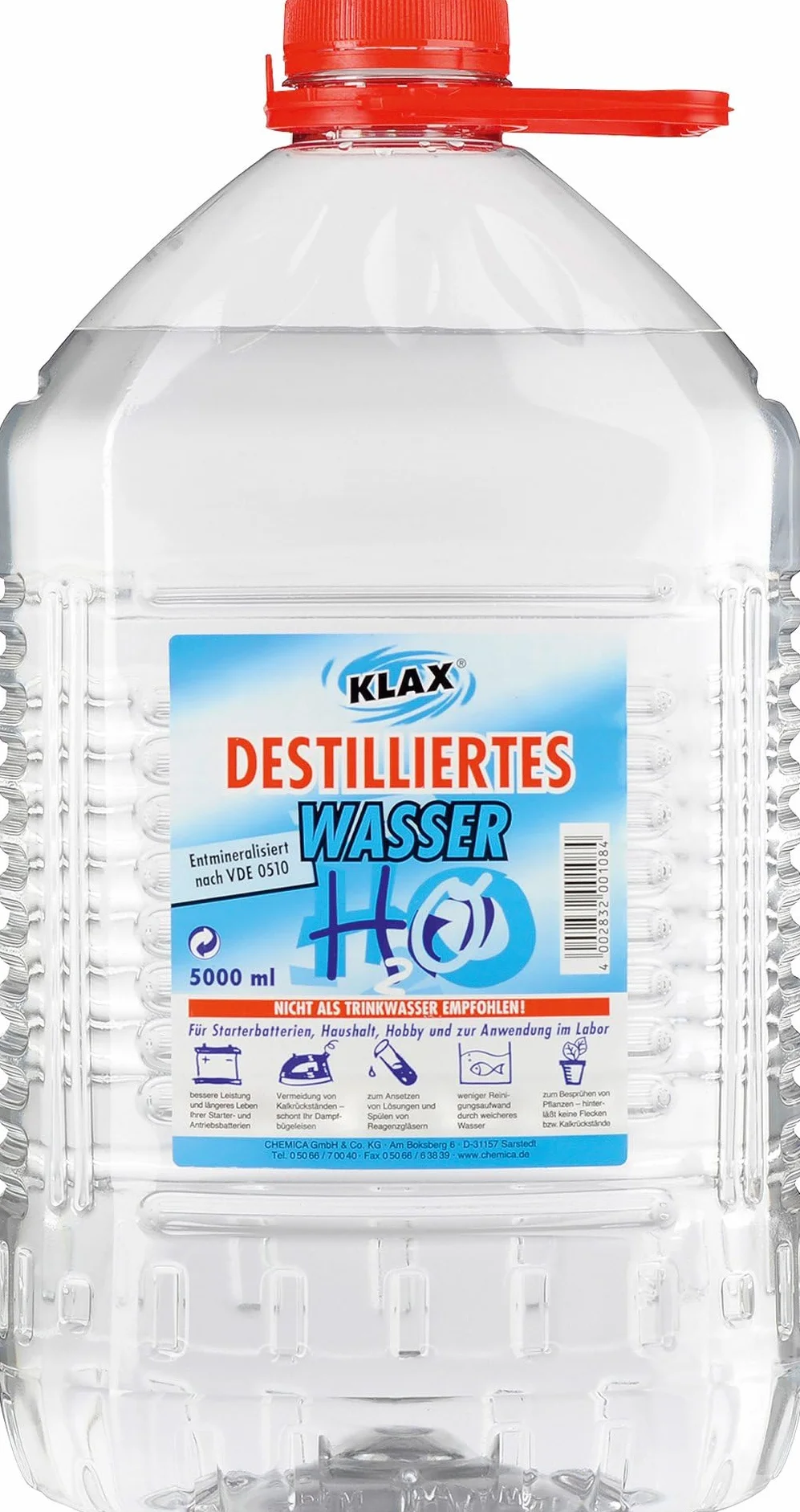 Acqua distillata 5 L