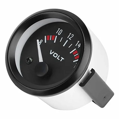 Voltmetro Analogico Universale per Auto 12V 52mm/2in - Gamma di Misurazione del Misuratore di Tensione 8-16V BX100007