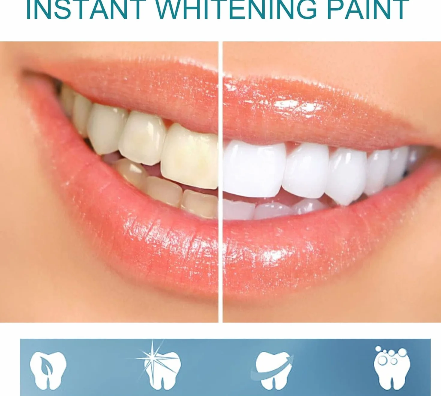 Vernice per Denti Smalto Bianco Sbiancamento Istantaneo 2 Pezzi