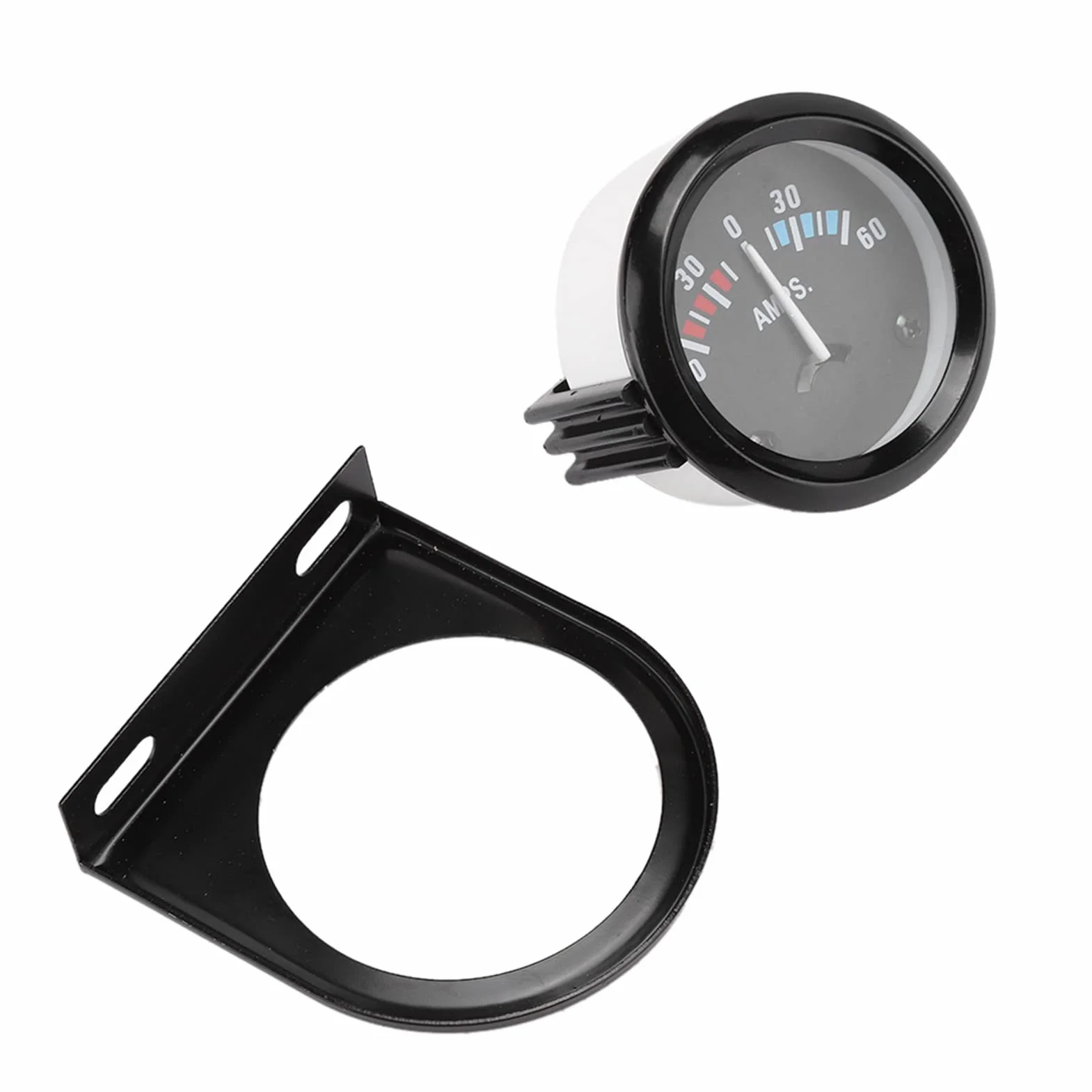 Amperometro Auto da 52 mm 60-0-60A con Retroilluminazione per Monitoraggio Corrente Compatibile con Maggior parte dei Veicoli Ideale per Modifiche