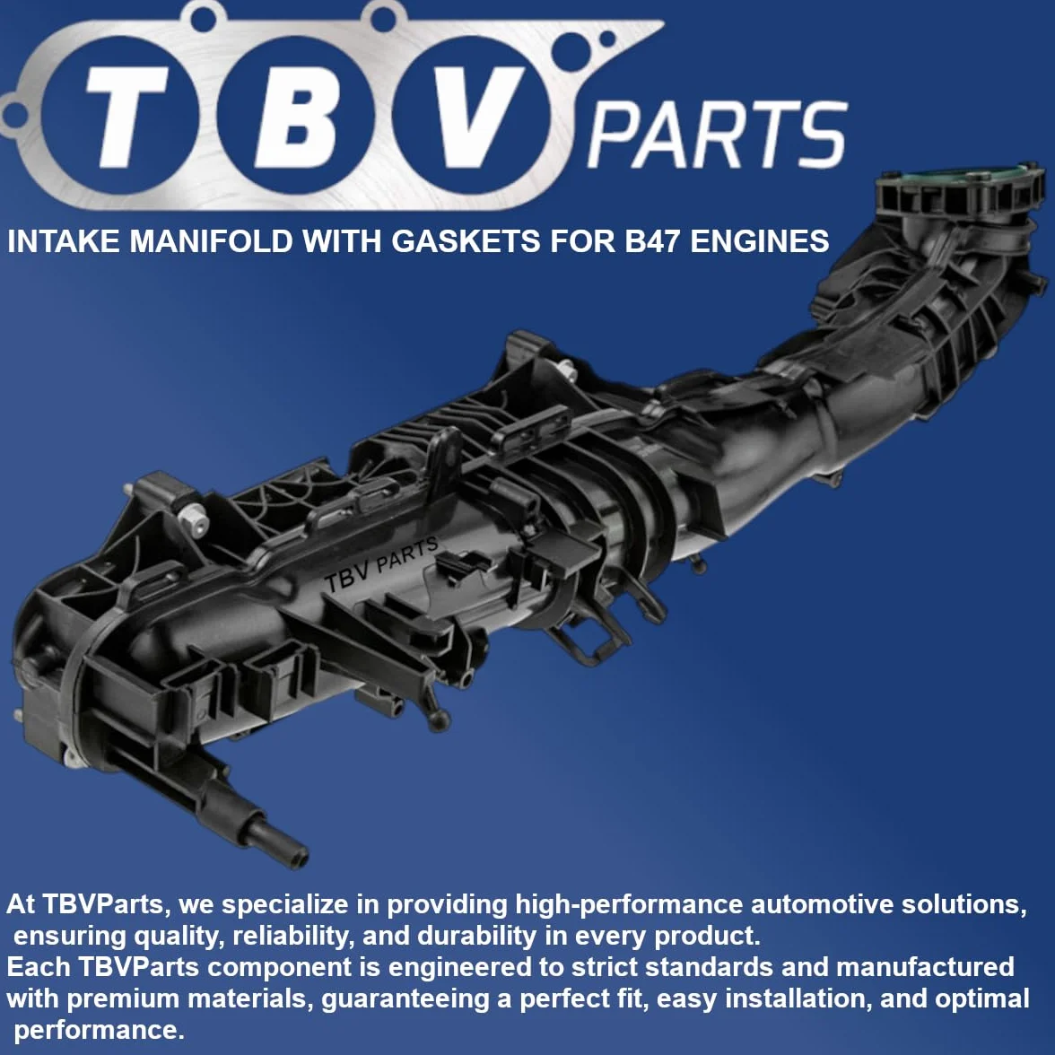 Collettore di aspirazione 11618513655 compatibile per motore B47 Modulo collettore di aspirazione erie 1, 2, 3, 4, 5, 7, X3, X4, X5 8513655 11618580274 8580274