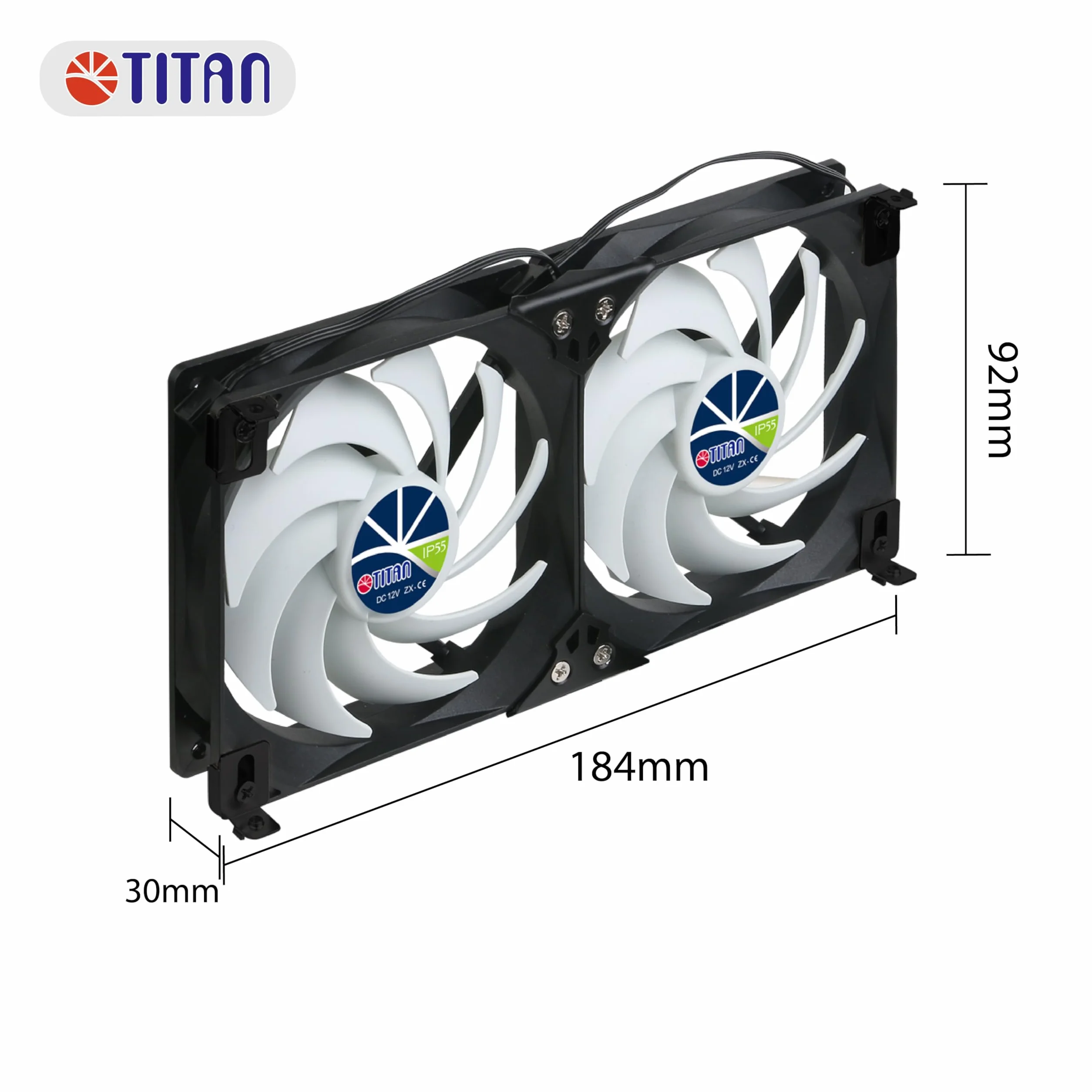 TITAN Ventola Doppia Frigorifero 140mm