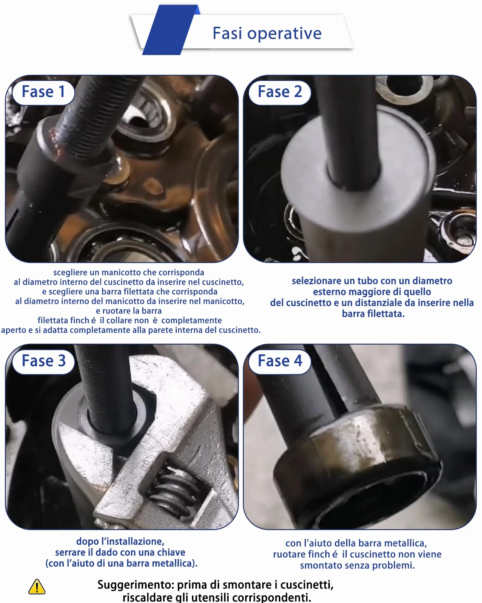 9-23 mm Moto Estrattore per Cuscinetti Interni Set di Estrattori per Cuscinetti Ruota con 5 Pinze per Cuscinetti di Biciclette, Cuscinetti ad Aghi, Cuscinetti di Ingranaggi