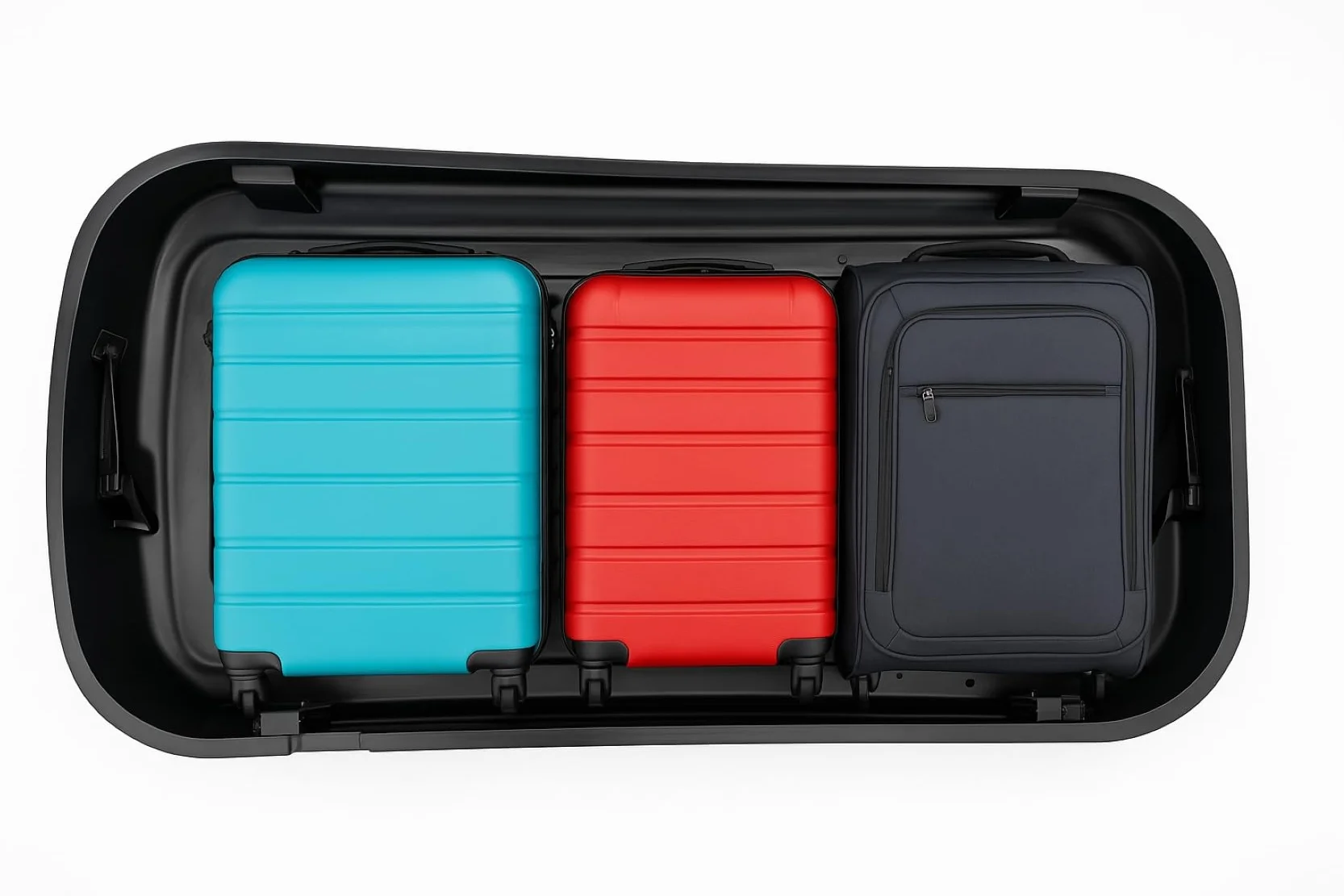 GEV Box Tetto Auto Portabagagli Easyblack, Nero Opaco Elegant– Baule da Tetto Aerodinamico per Auto, Montaggio Facile, Resistente e Sicuro per Viaggi e Vacanze (420 litri)