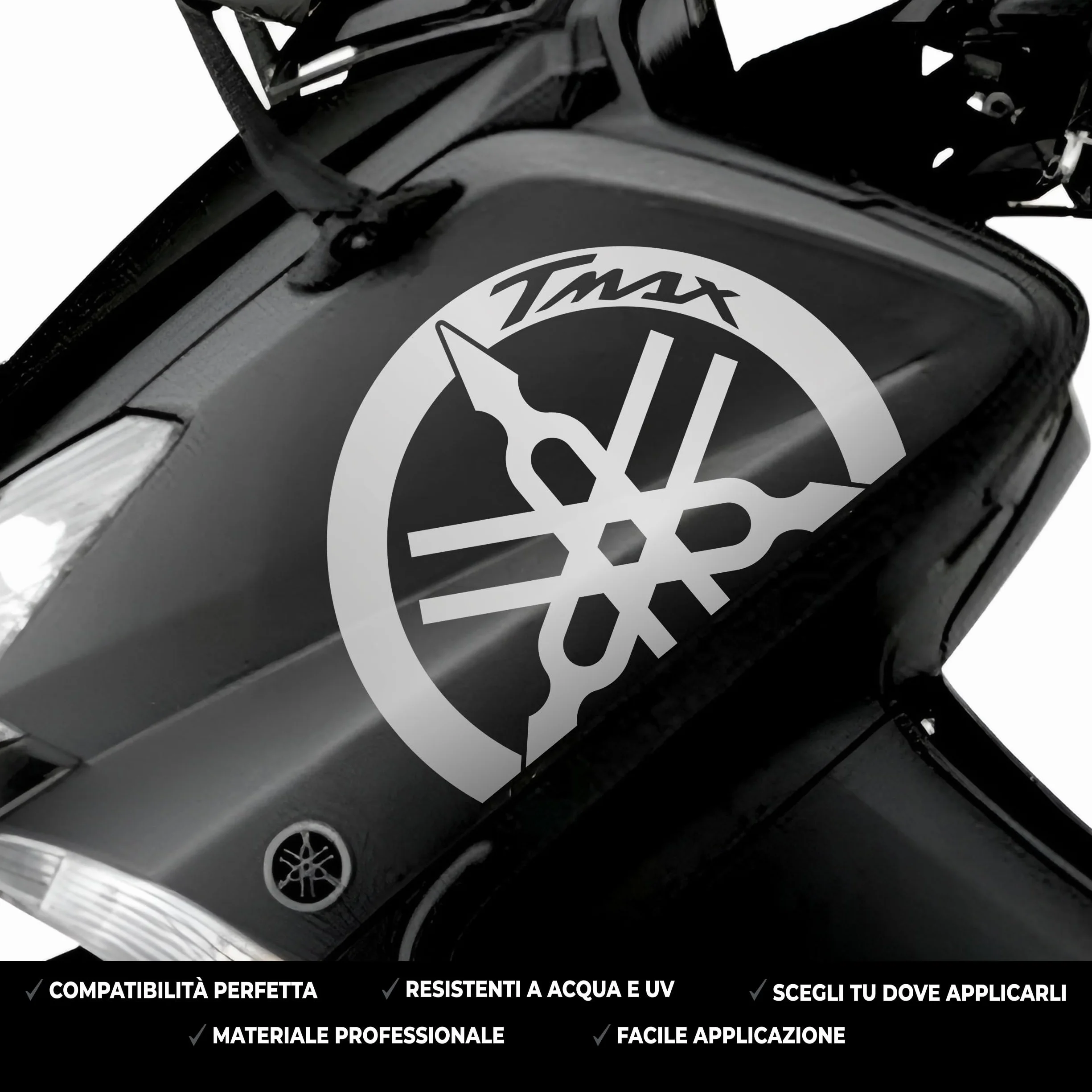 Adesivi Compatibili con Yamaha TMAX 500/530 – Kit Sticker Moto Scooter in Vinile Impermeabili Resistenti UV
