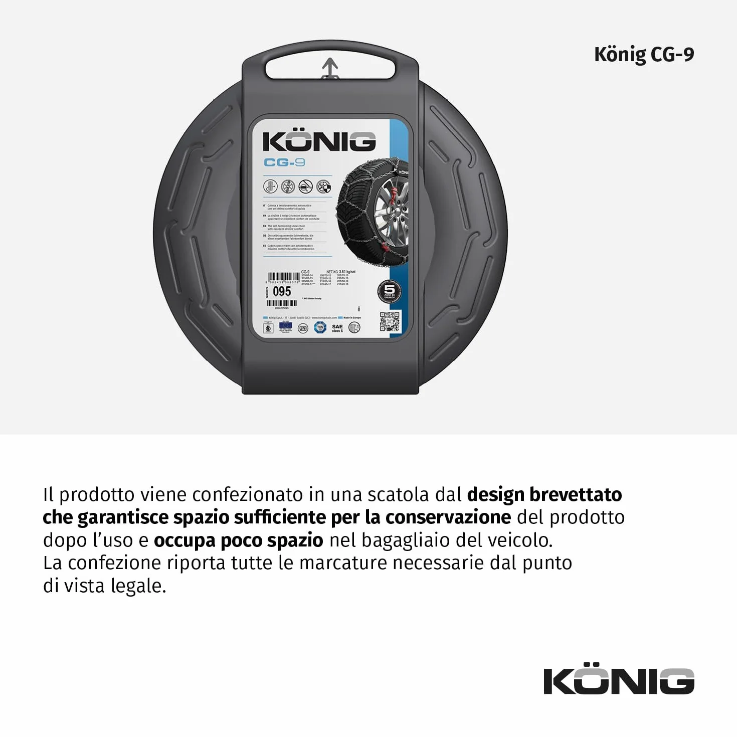 KÖNIG CG-9 104 Catene da Neve