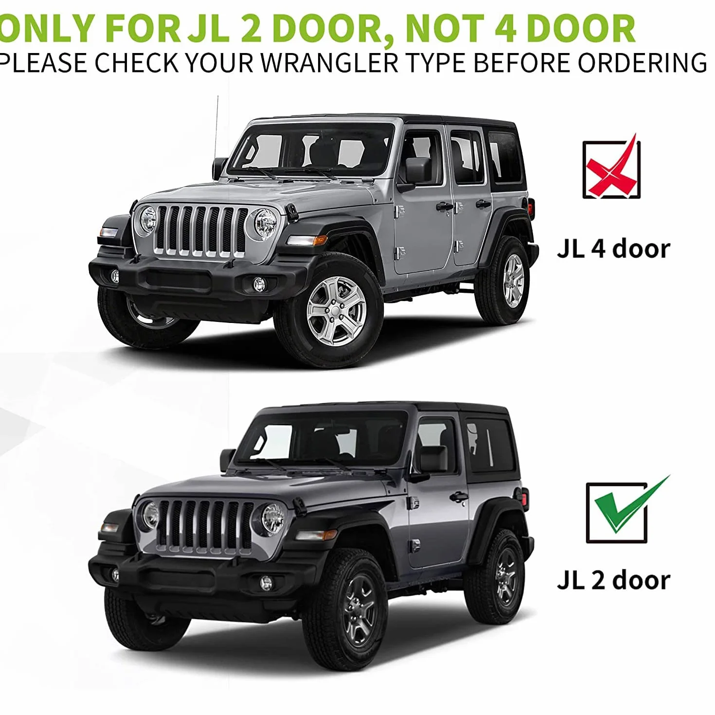 Pedane Nerf Step Bar, gradini Laterali Black Bolt-on Rock Sliders compatibili con Jeep Wrangler JL JLU 2018-2022 Accessori Sport Sahara Rubicon 2 Porte