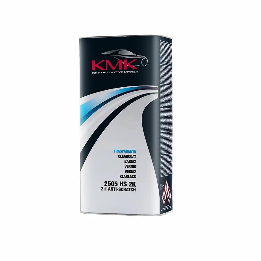 KMK Trasparente HS 2K 2:1 ANTIGRAFFIO con catalizzatore normale KIT da 7,5 L | Con diluente da 5 L | Professionale per carrozzeria