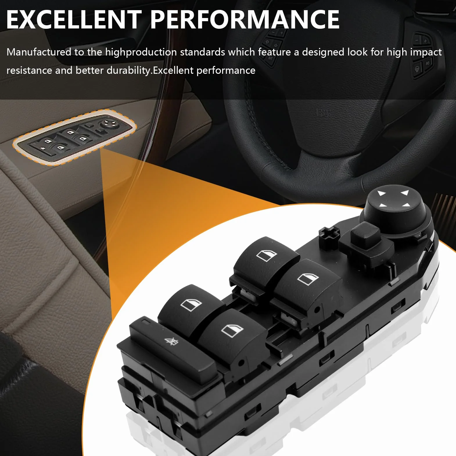 Alzacristalli Sinistro Per E83 X3 2004–2010 Interruttore Alzacristallo Elettrico 61313414352 3414352 Alzacristalli pulsantiera Interruttore Specchio Centralina Accessorio Auto