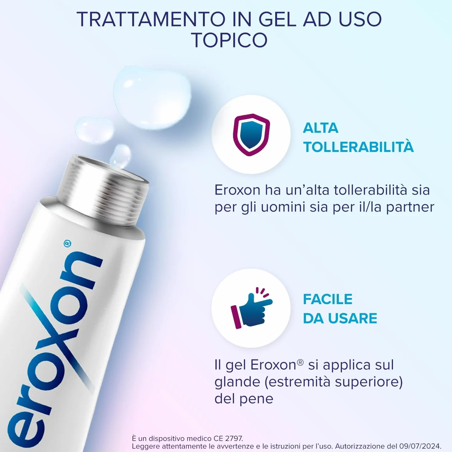 Eroxon StimGel Gel per Problemi di Erezione Trattamento Topico Clinicamente Testato