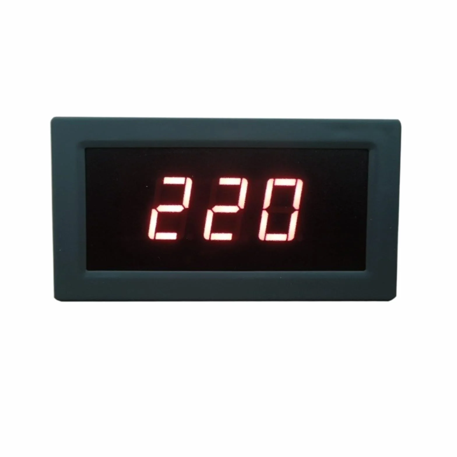 Voltmetro digitale LED AC 30-500V Misuratore di tensione 240V 380V Completamente chiuso Rosso Blu Cifre Voltmetro Indicatore di tensione Tester(Blue)