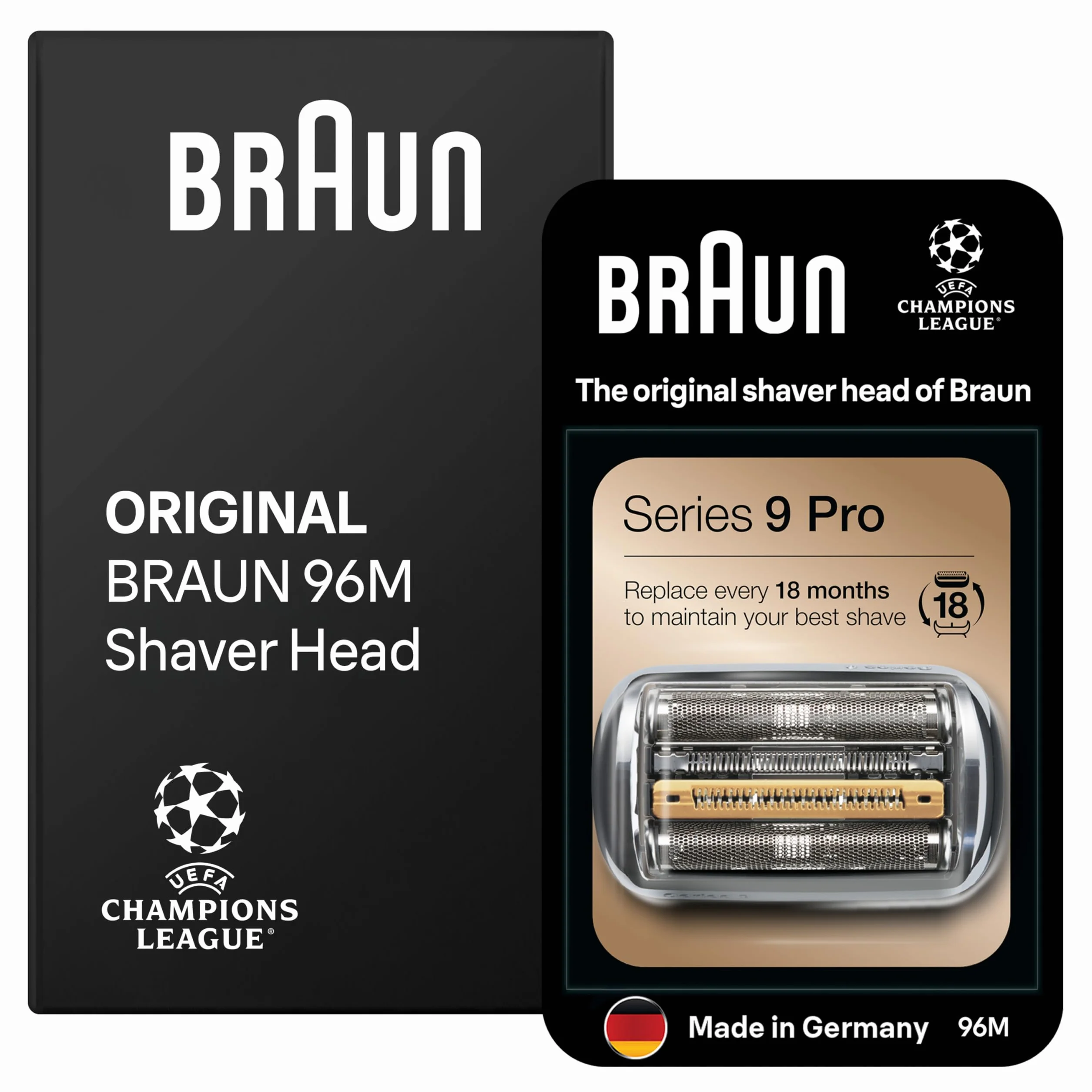 Braun Serie 9 Pro+ 96m Testina di Ricambio Originale per Rasoio Elettrico Barba