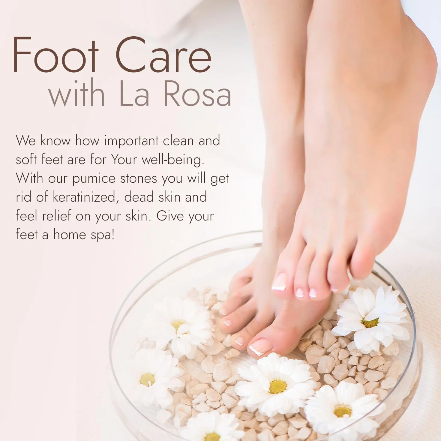 LaRosa PUMICE SPA Spugna Pomice Doppia Faccia Rosa con Due Texture