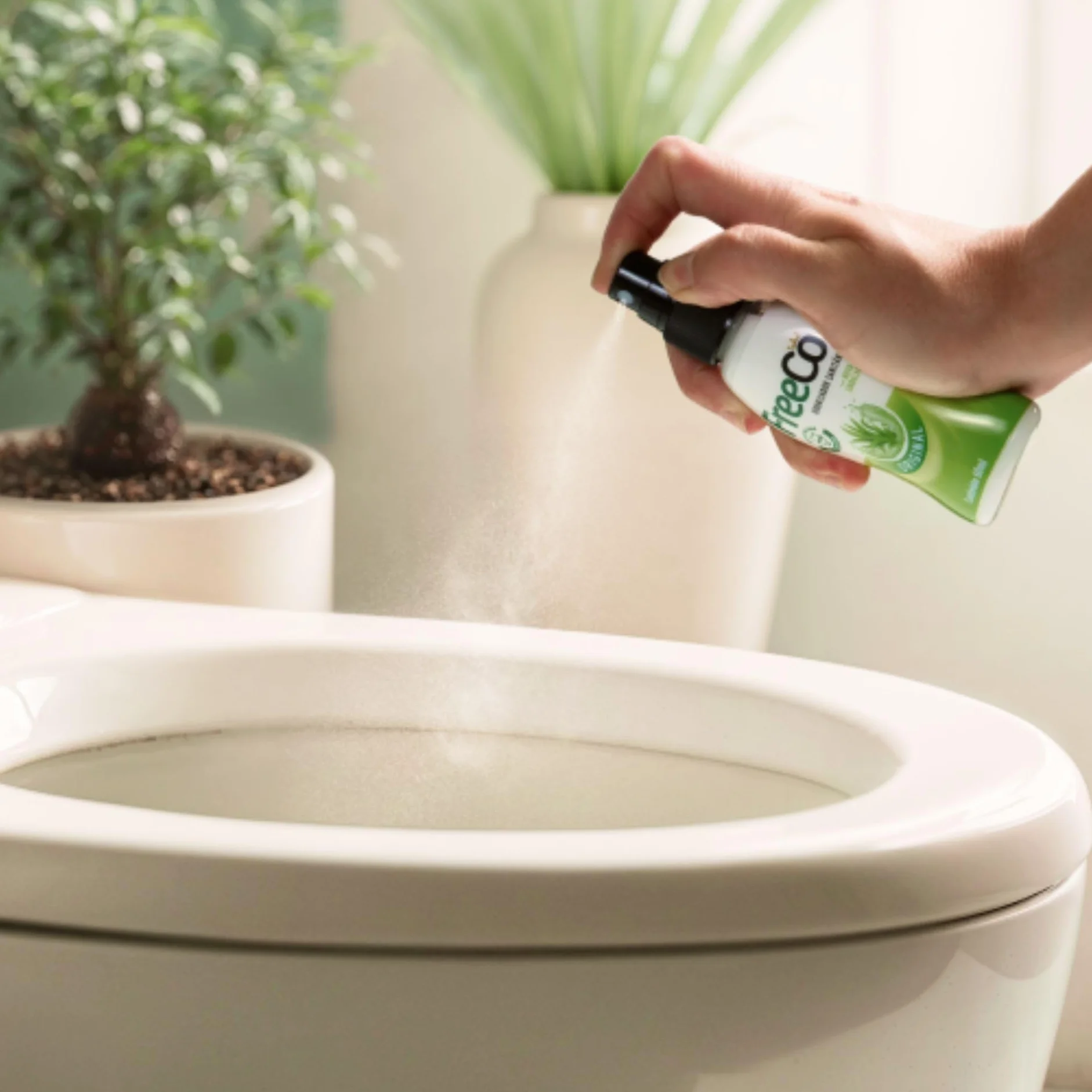 FreeCo Spray WC Blocca Odori Pre-uso Oli Essenziali Naturali Confezione Mix 2x60 ml Agrumata Originali Lavanda Calmante