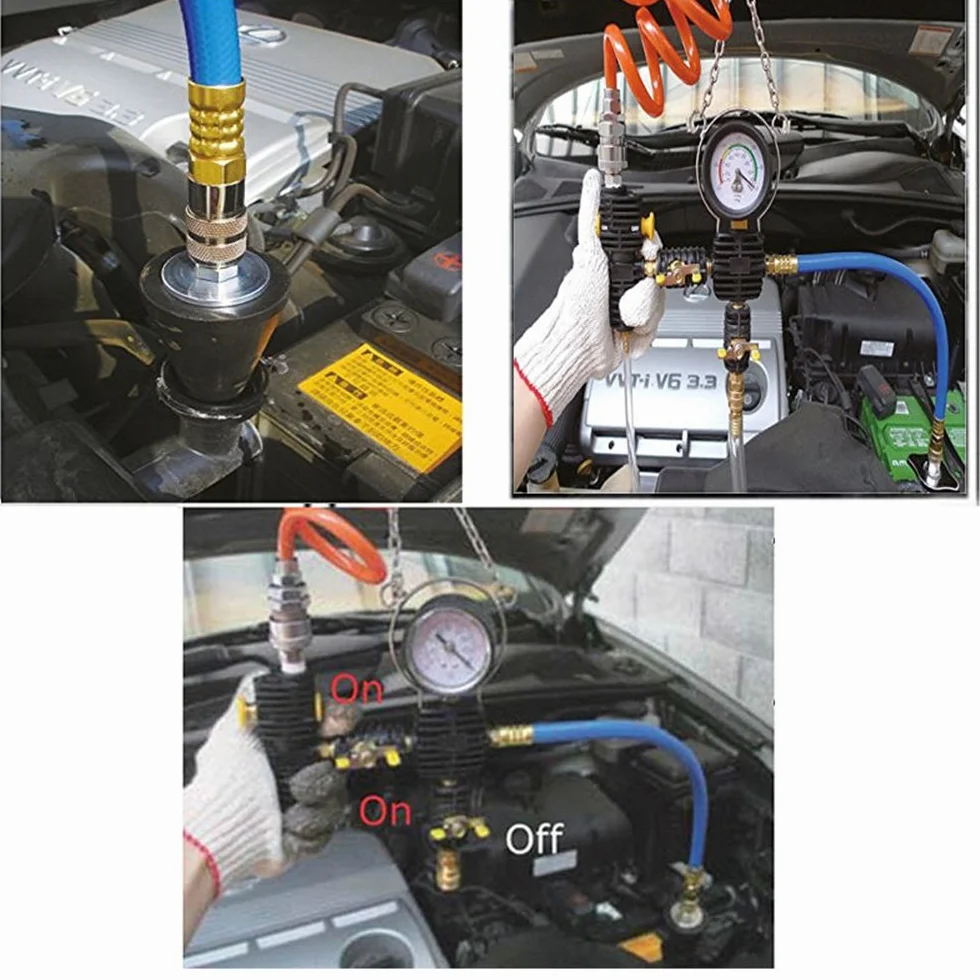 CCLIFE Tester del sistema di raffreddamento, kit di rabbocco del liquido di raffreddamento
