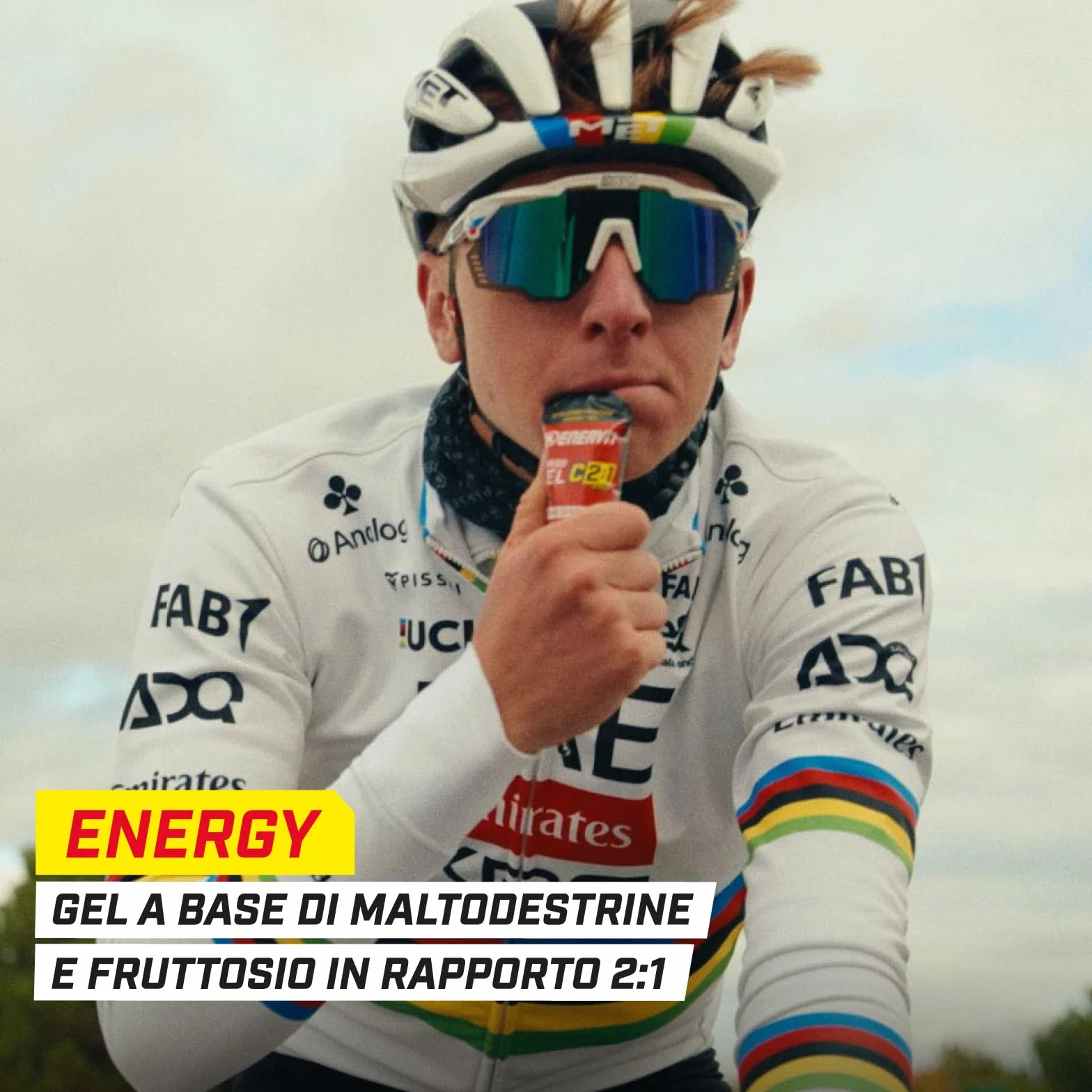 Enervit Carbo Gel C2:1PRO Lime Gel Energetico 40g Carboidrati 7x60ml