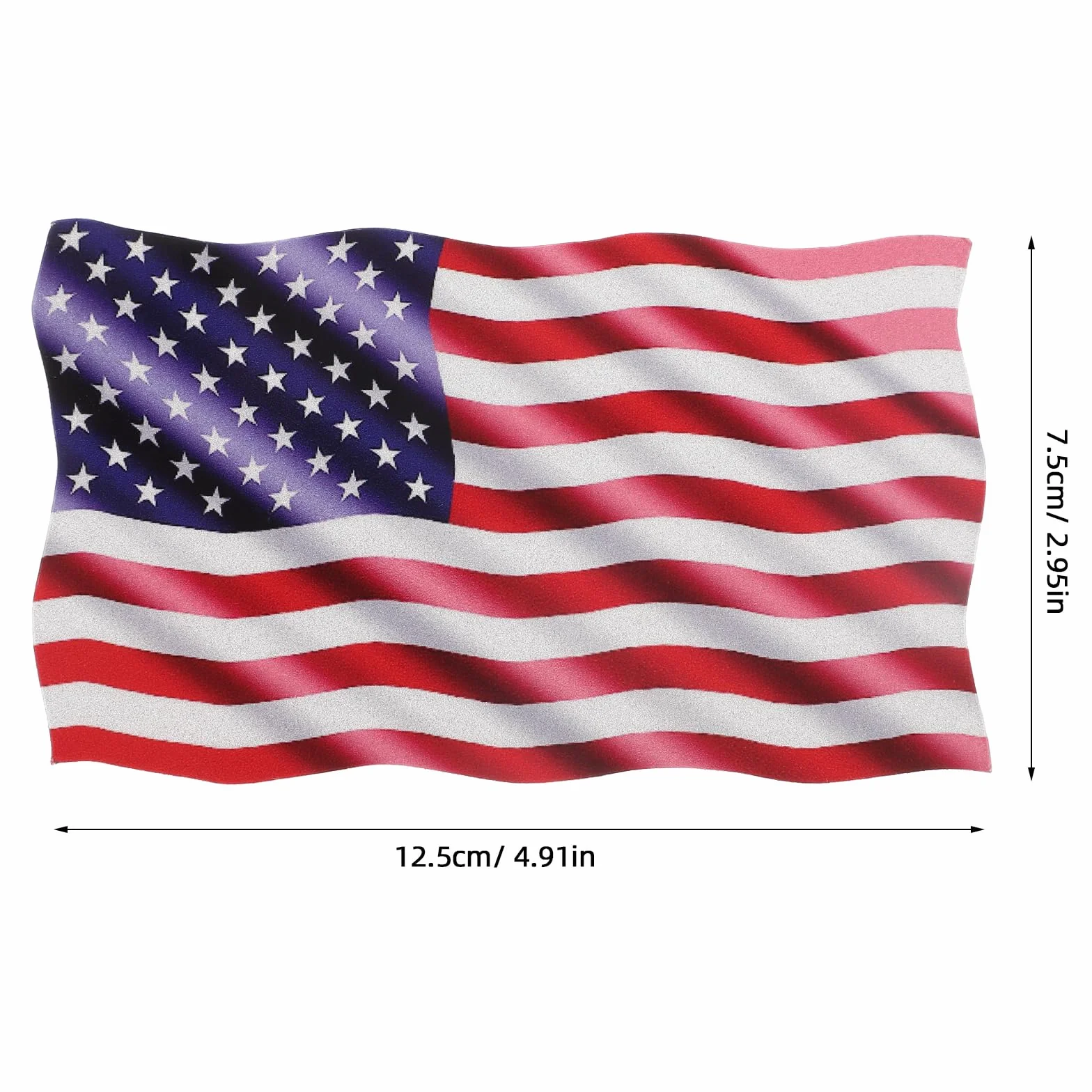 Adesivi Magnetici Per Auto Bandiera Americana 3 Pezzi Riflettente Paraurti Cofano Veicolo
