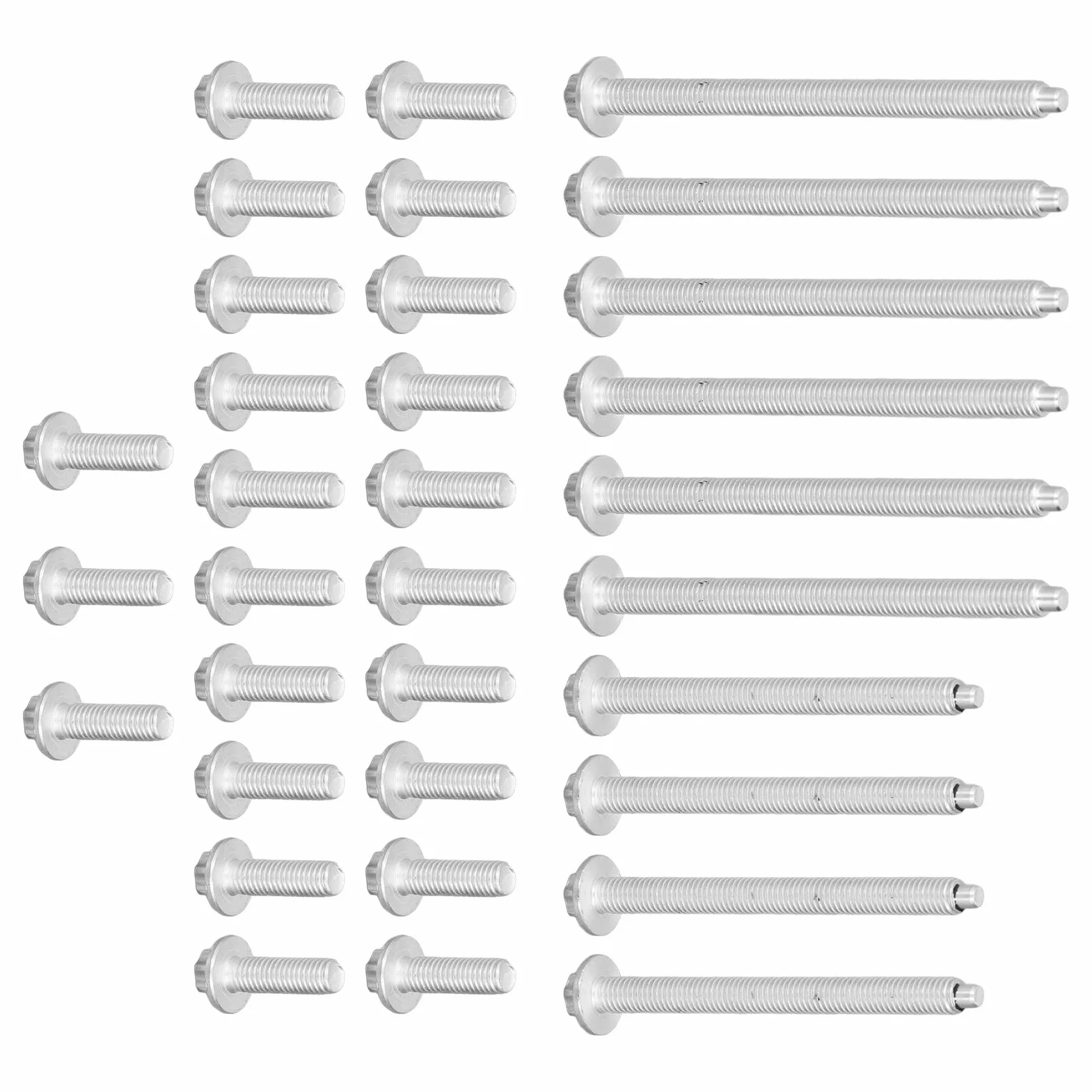 Aluminium Antiruggine Kit Bulloni Coppa Olio Motore 33 Pezzi per E88 E90 E91 E92 F23 F80 F61