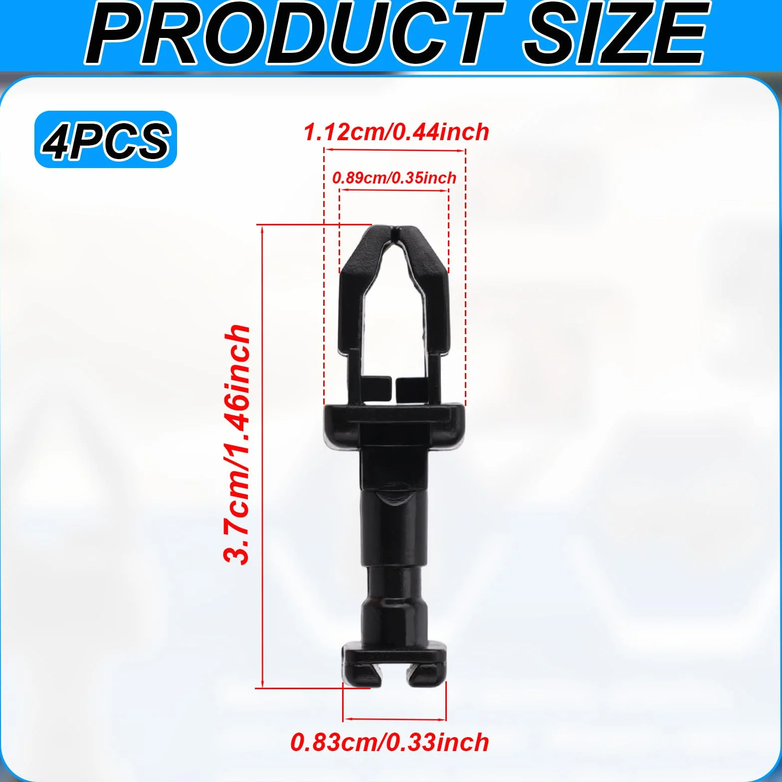 BOXOB 4pz Clip Sfiato Frigorifero RV per Norcold 617772, Chiusure Pannelli a Un Quarto Giro in Plastica Alta qualità Accessori e Parti Ricambio Sfiato Frigorifero Camper per Norcold(Nero)
