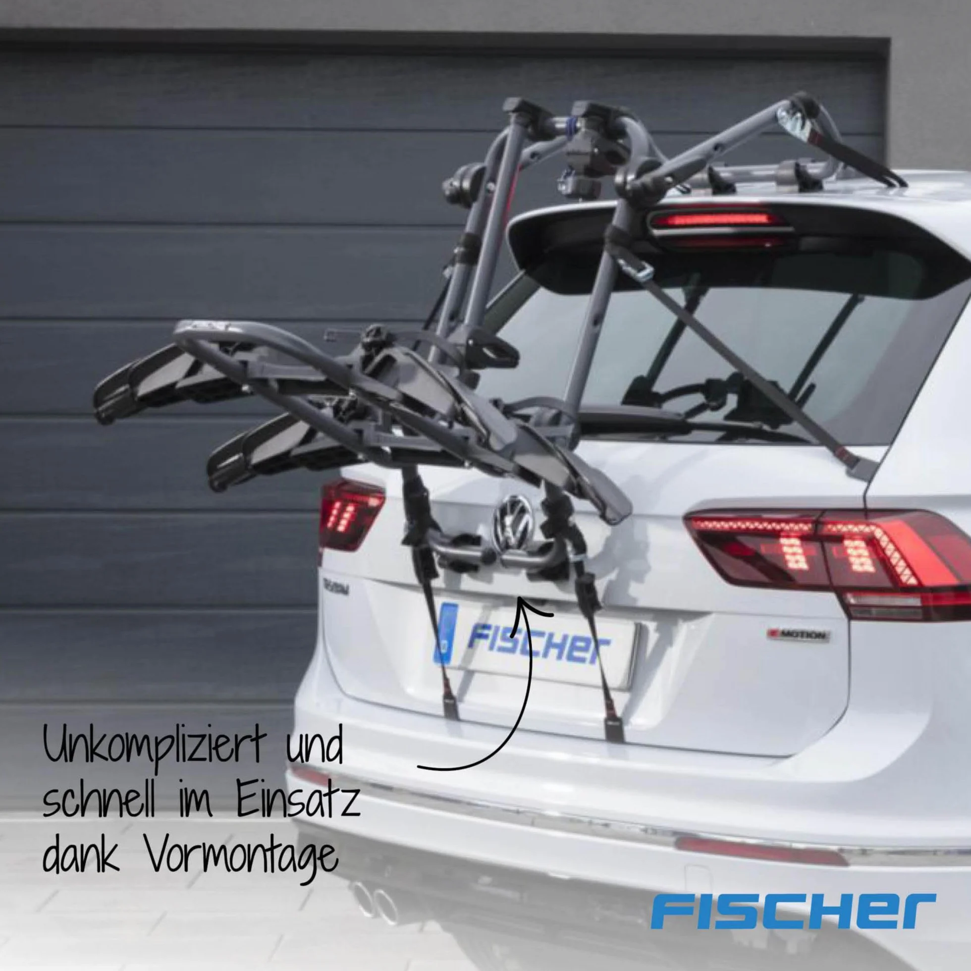 Fischer Portabici Posteriore Montaggio per Bagagliaio
