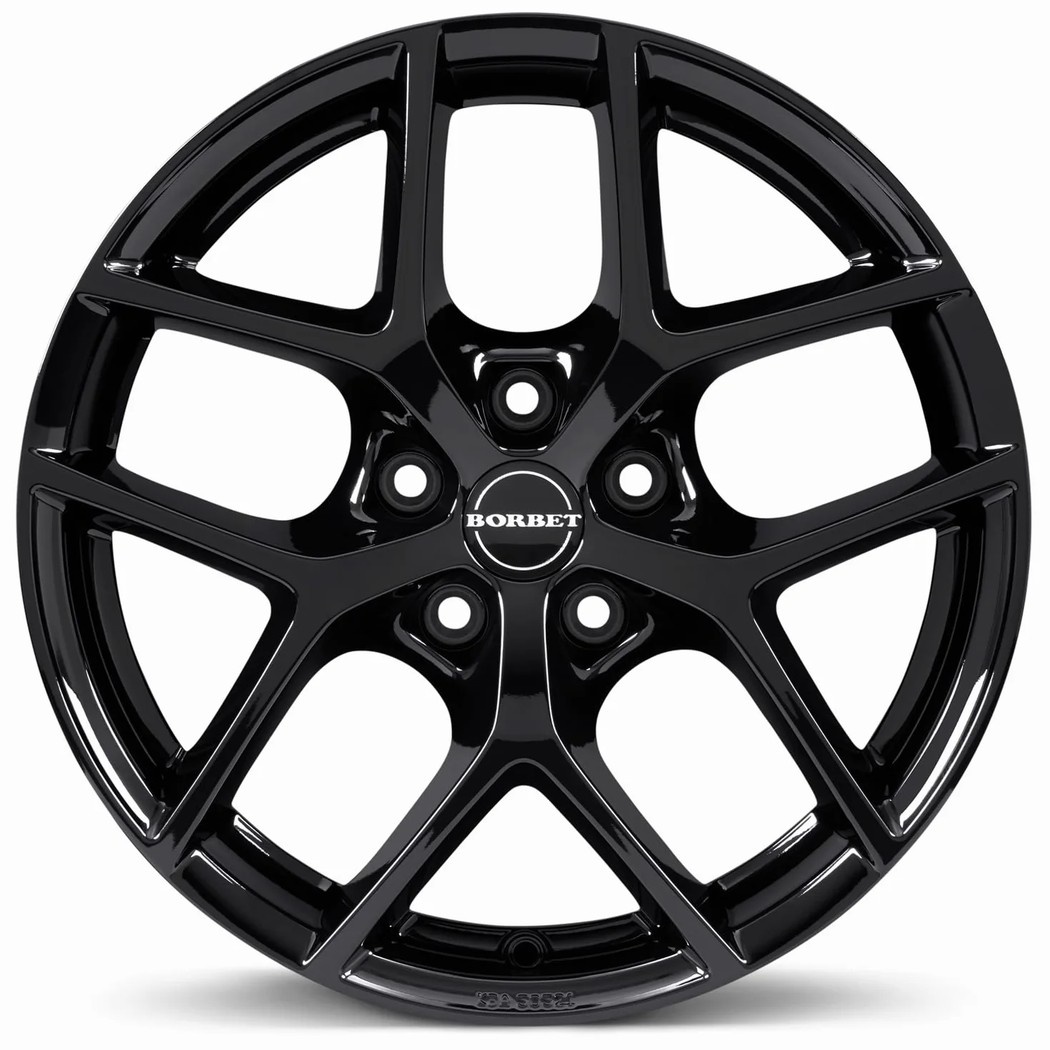 4x Borbet cerchi in alluminio Y 8.5x19 ET40 5x112 black glossy
