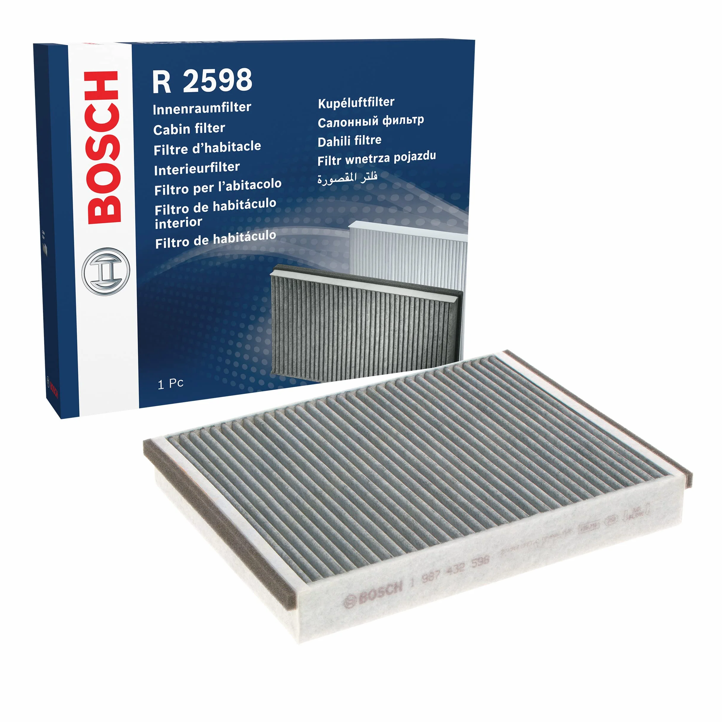 Bosch Filtro Abitacolo ai Carboni Attivi R2598, Ricambio