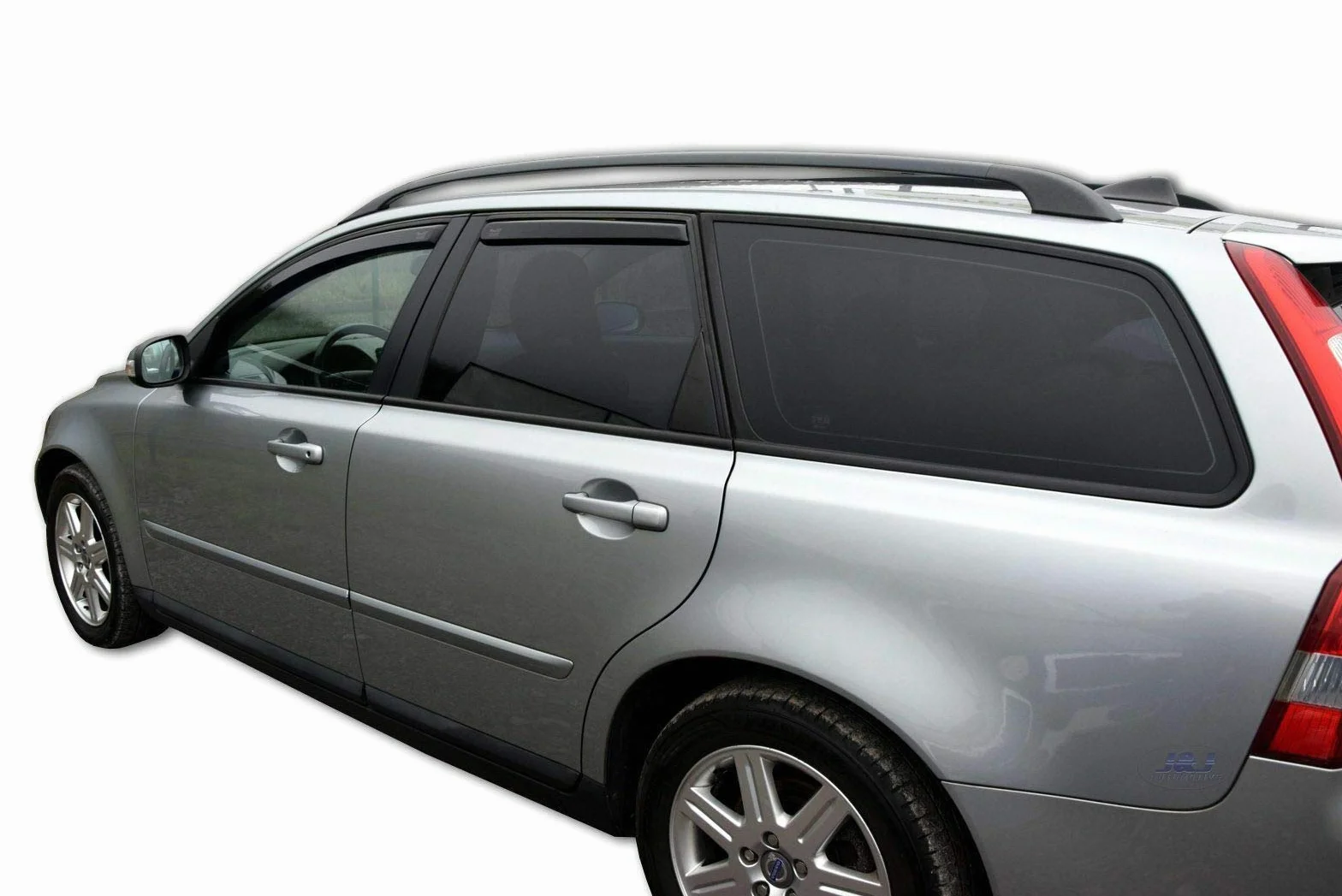 Deflettori d'Aria per Volvo V50 Wagon 2004-2012 Set 4 Pezzi Nero Fumé Oscurato