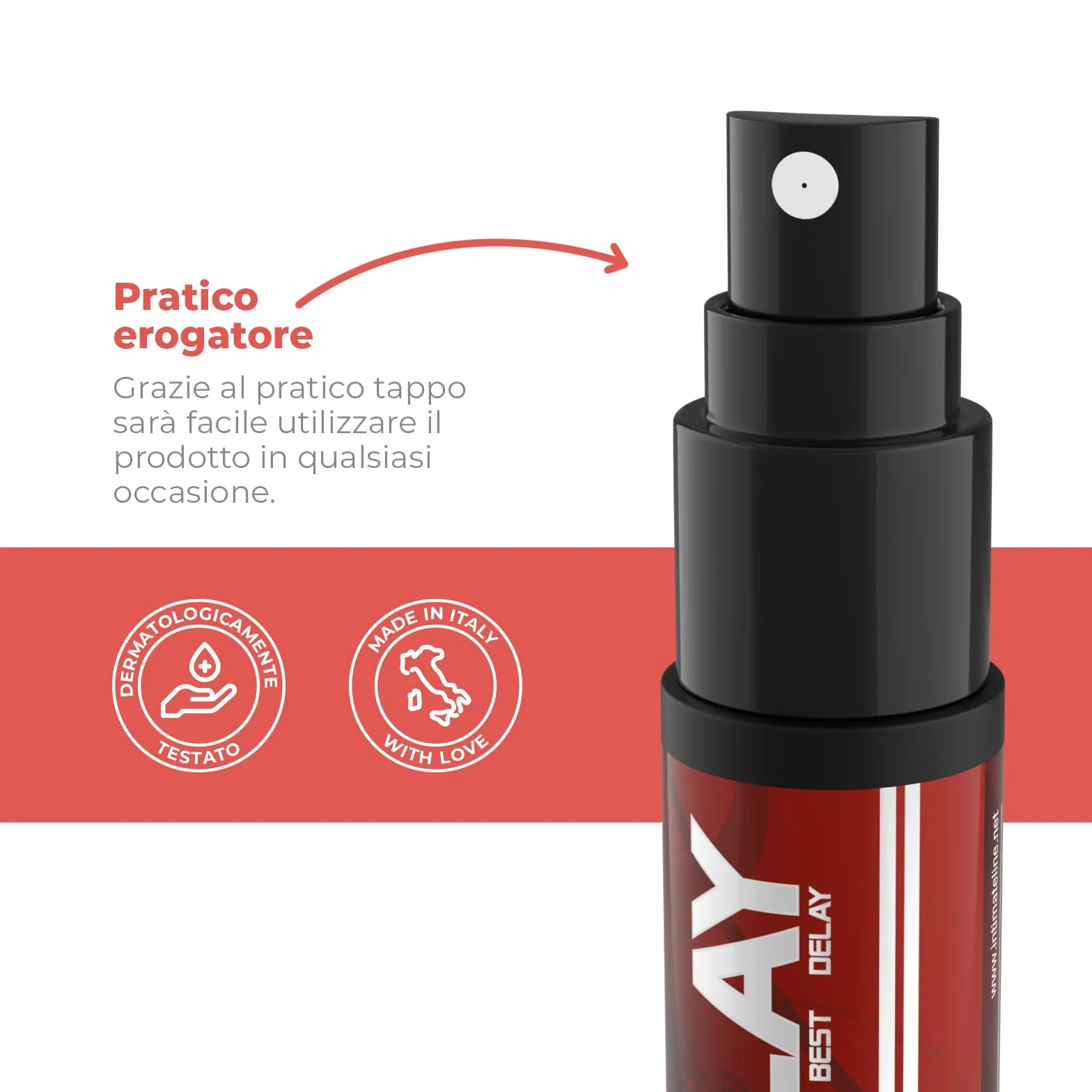 Replay Spray Ritardante Intimo per Uomo Effetto Desensibilizzante Idratante 20ml