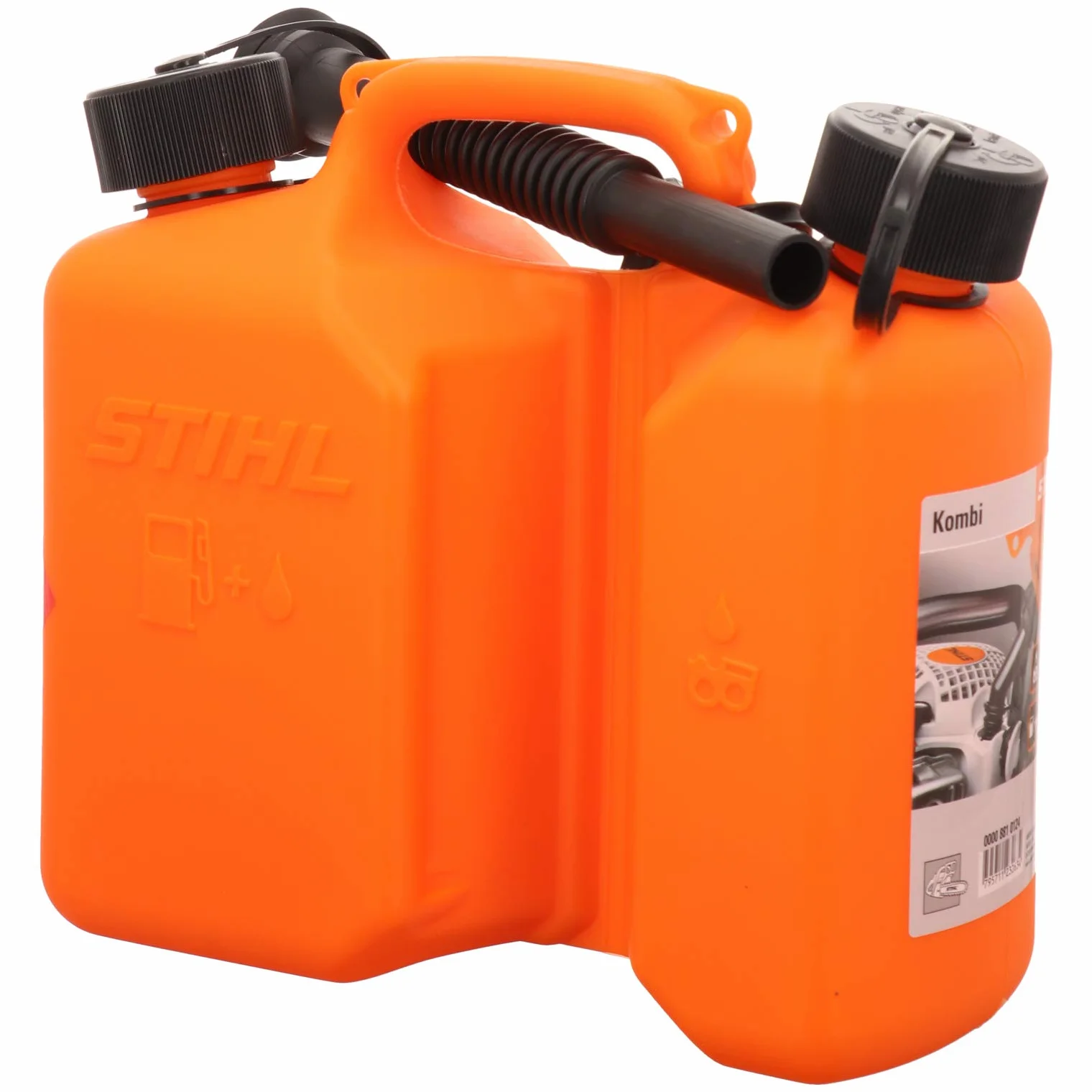 Stihl, taniche combinate standard da 3 e 1,5 litri, colore: arancione