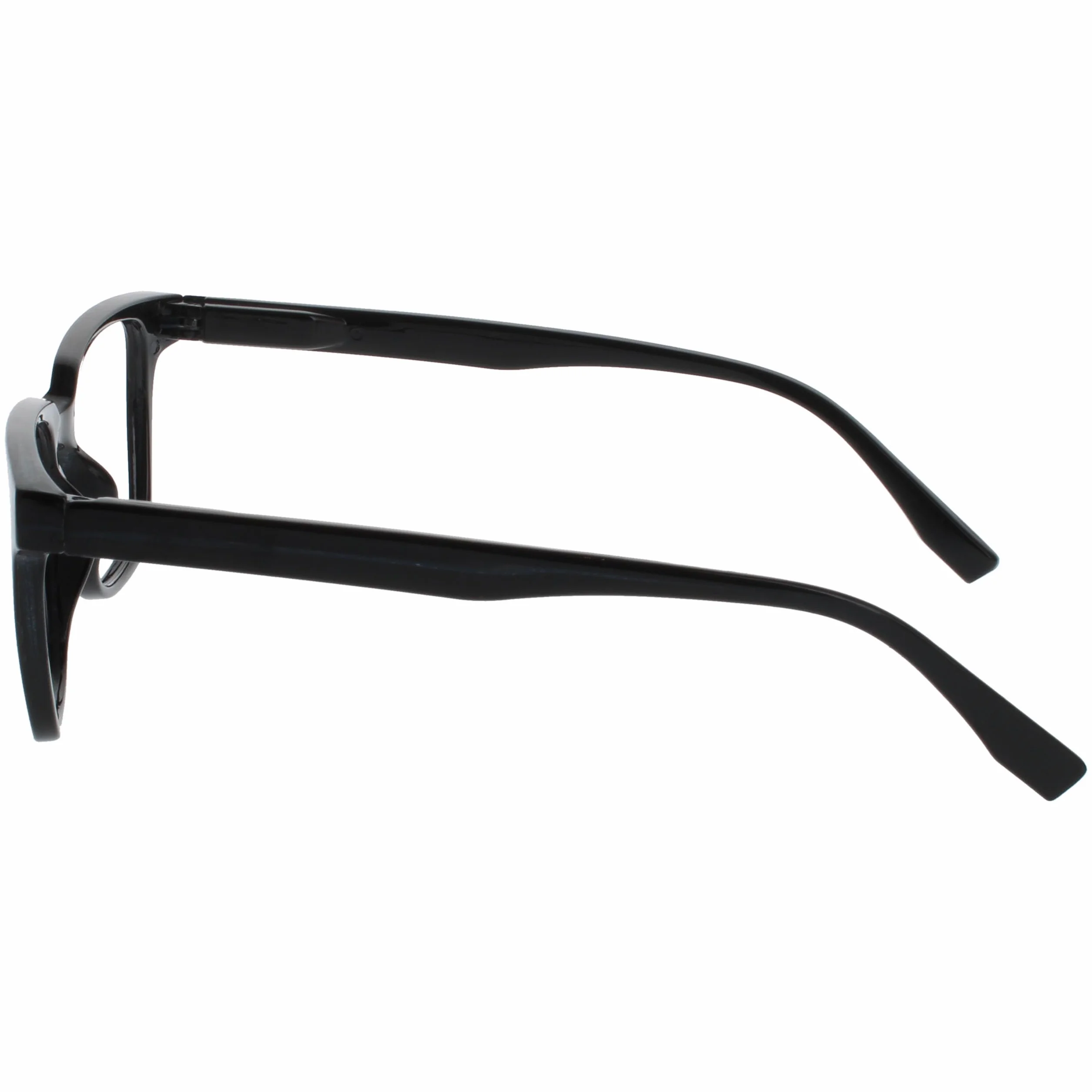 OPULIZE LEO Occhiali da lettura Montatura rettangolare grande Nero +1.50