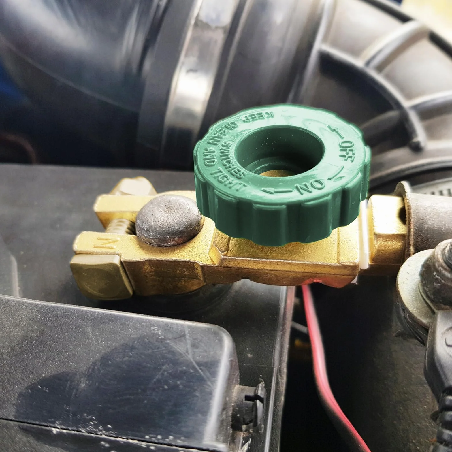 Gvolatee Interruttore di spegnimento batteria auto 2 pezzi, interruttore corrente principale manopola verde