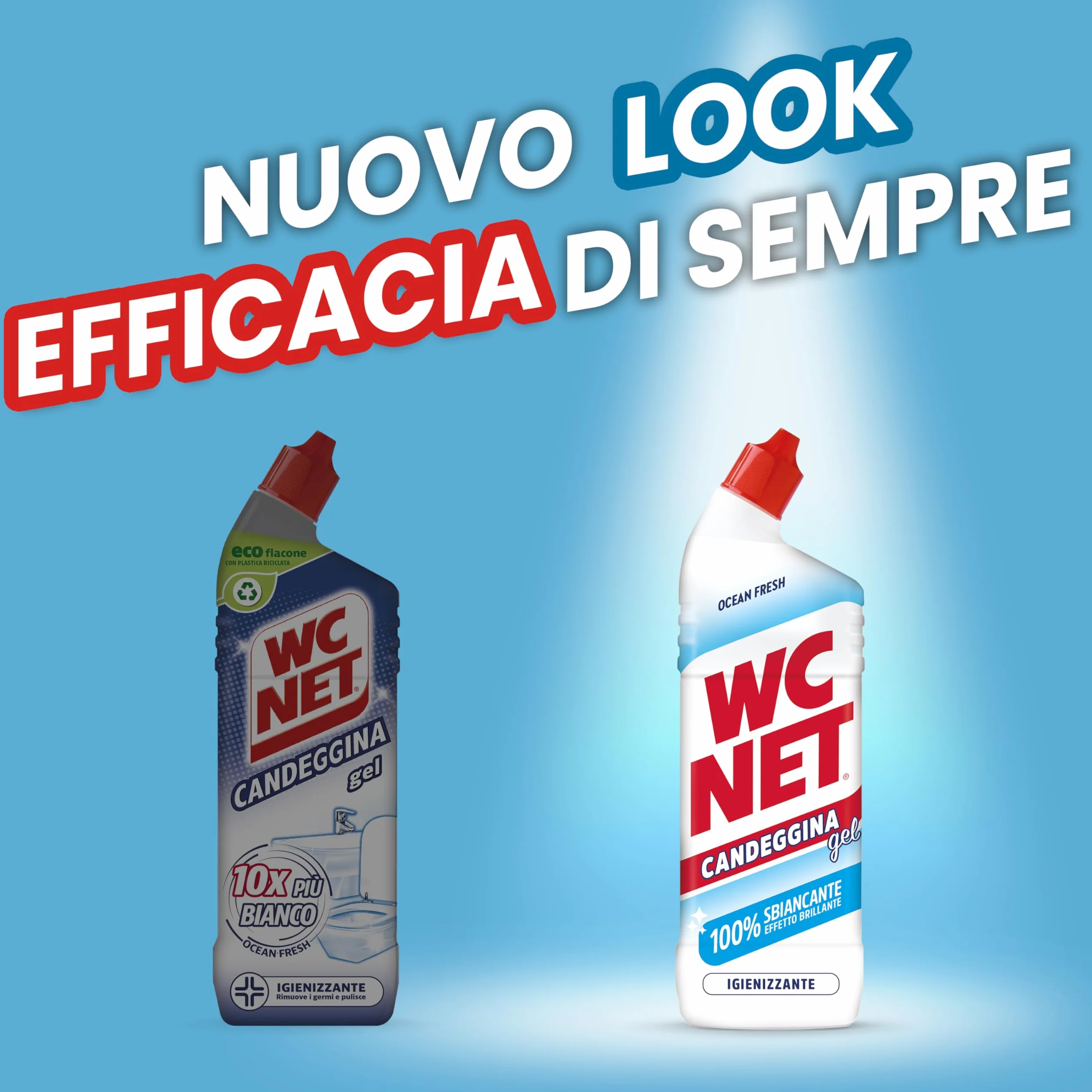 Candeggina Gel Extra White Detergente per Sanitari e Superfici Ocean Fresh 700 ml x 3