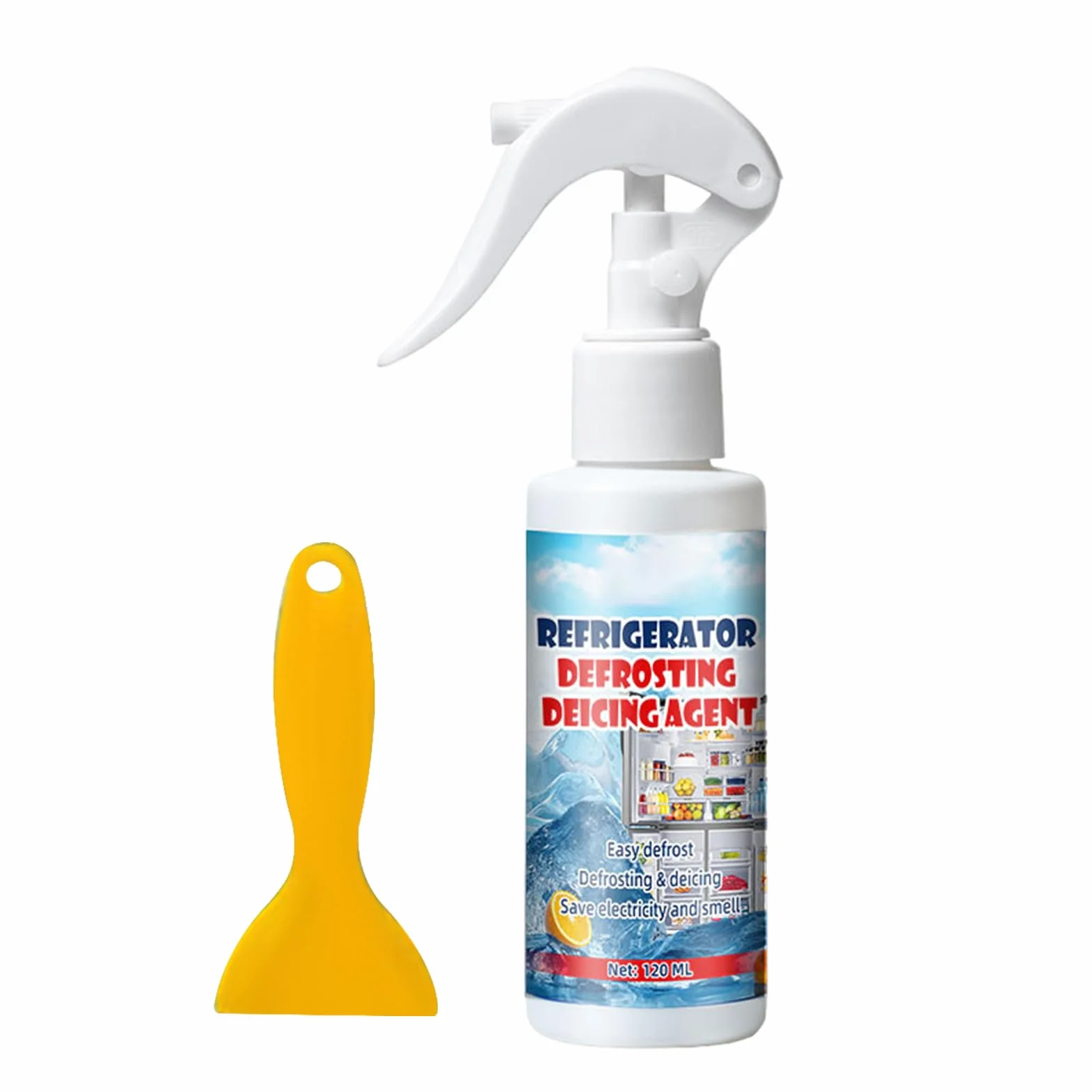 Spray Sbrinatore Per Frigorifero - Antigelo Per Congelatore - Formula Alimentare Sicura Per Vetri