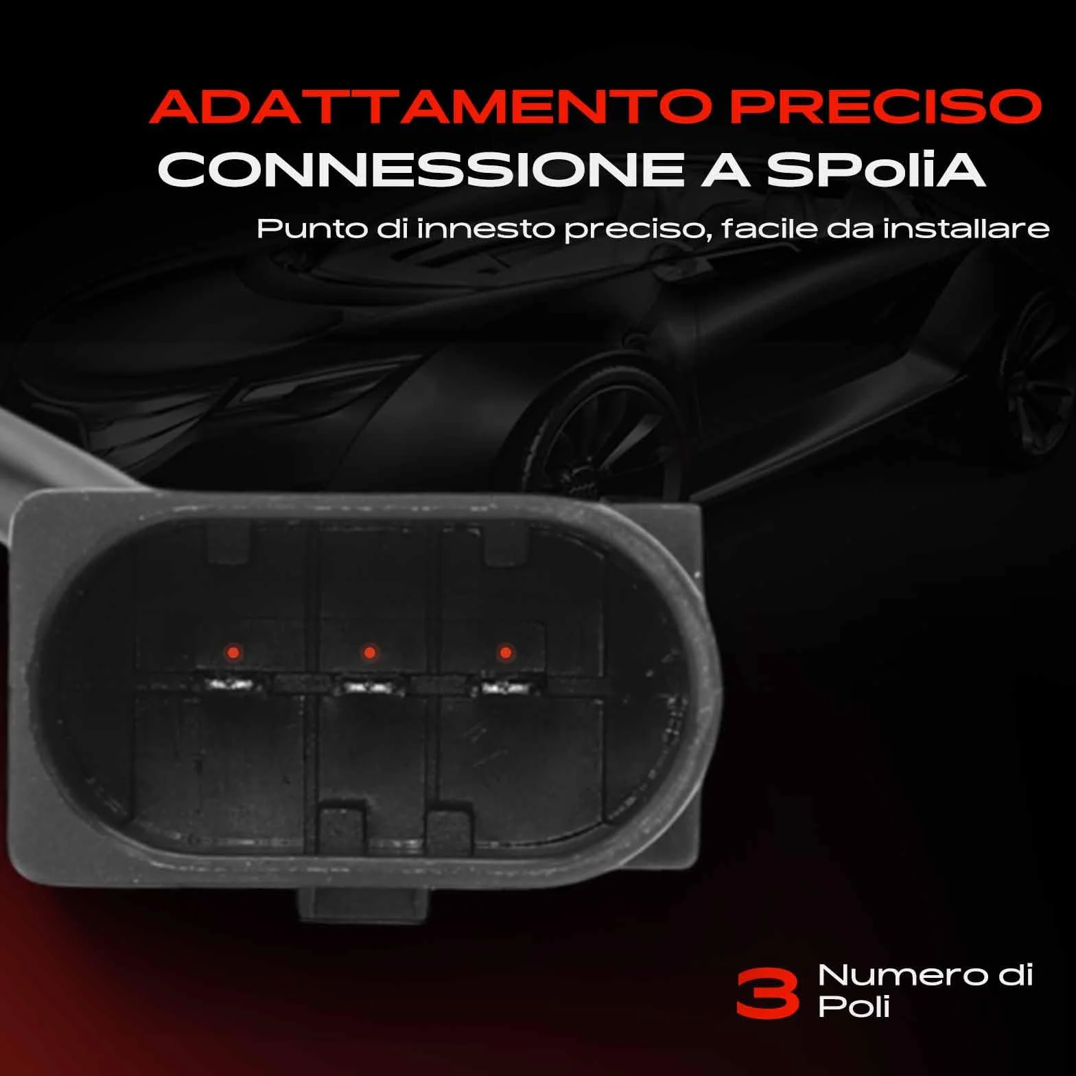 Frankberg Posizione dell'albero Motore Sensore dell'albero Motore 3-Poli Compatibile con Serie 3 Touring E46 Serie 5 Touring E61 X5 E70 Serie 5 E60 Serie 3 E46 Replace# 13627787192