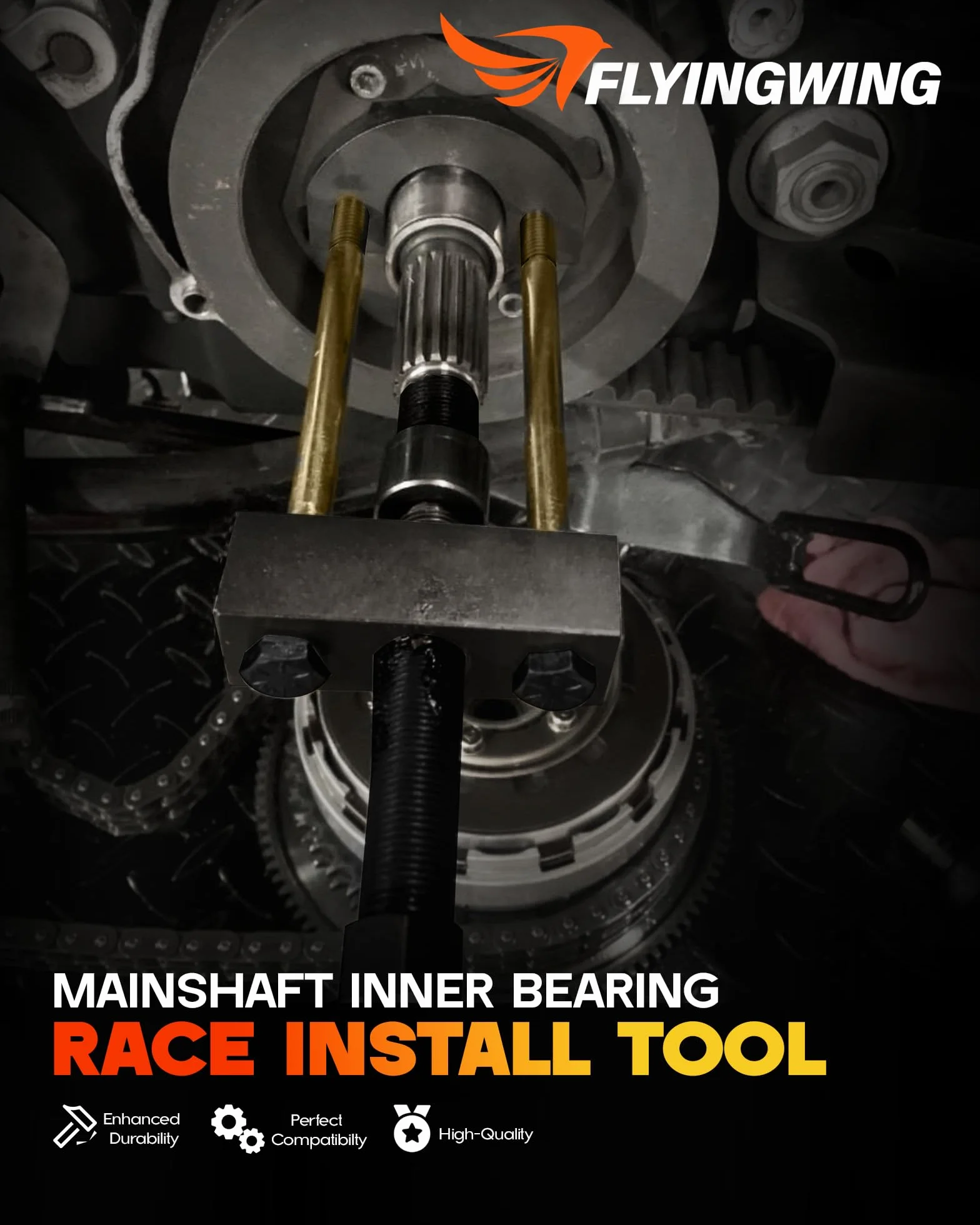 Installatore e estrattore per cuscinetti interni dell'albero principale della trasmissione compatibile con Harley Big Twins 1984-presente, sostituisce il numero di parte 34902-84