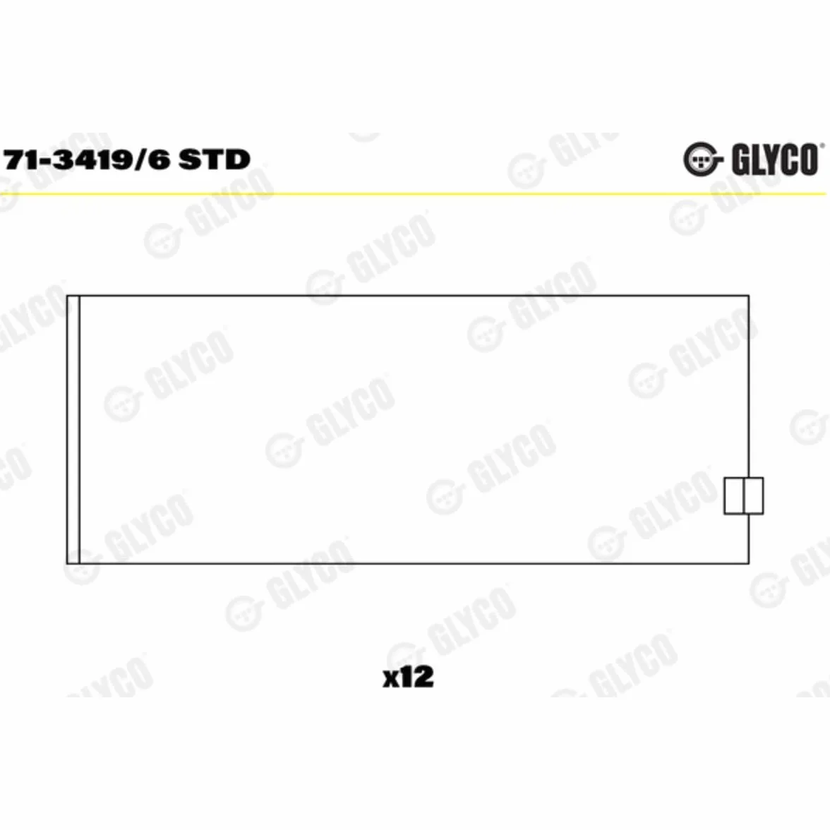 Glyco 71-3419/6 Bronzina