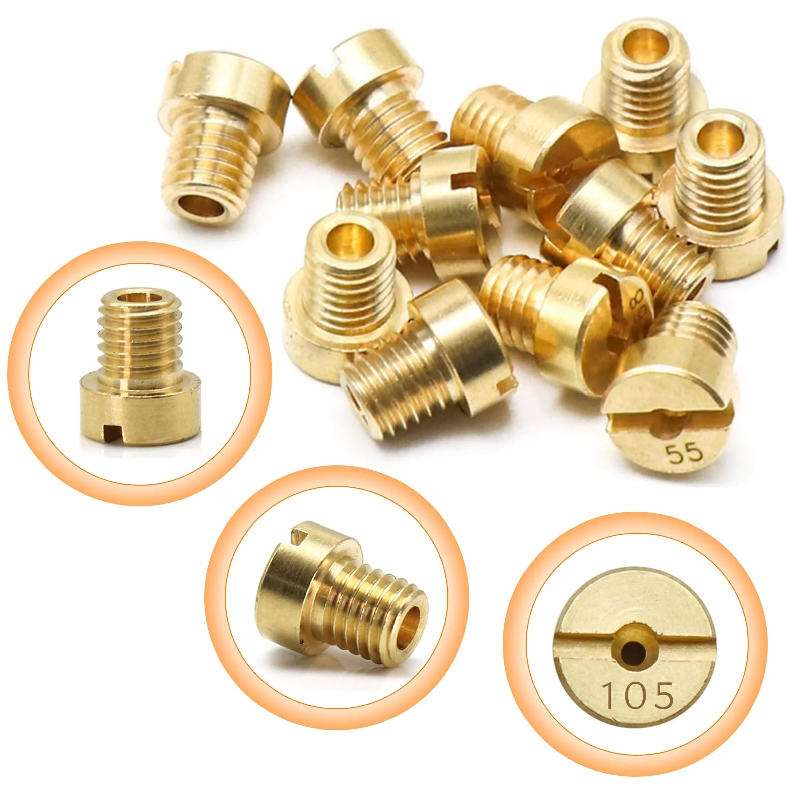 Kit di Getti Carburatore M5 Ugelli per Dellorto SHA PHBG 55-150