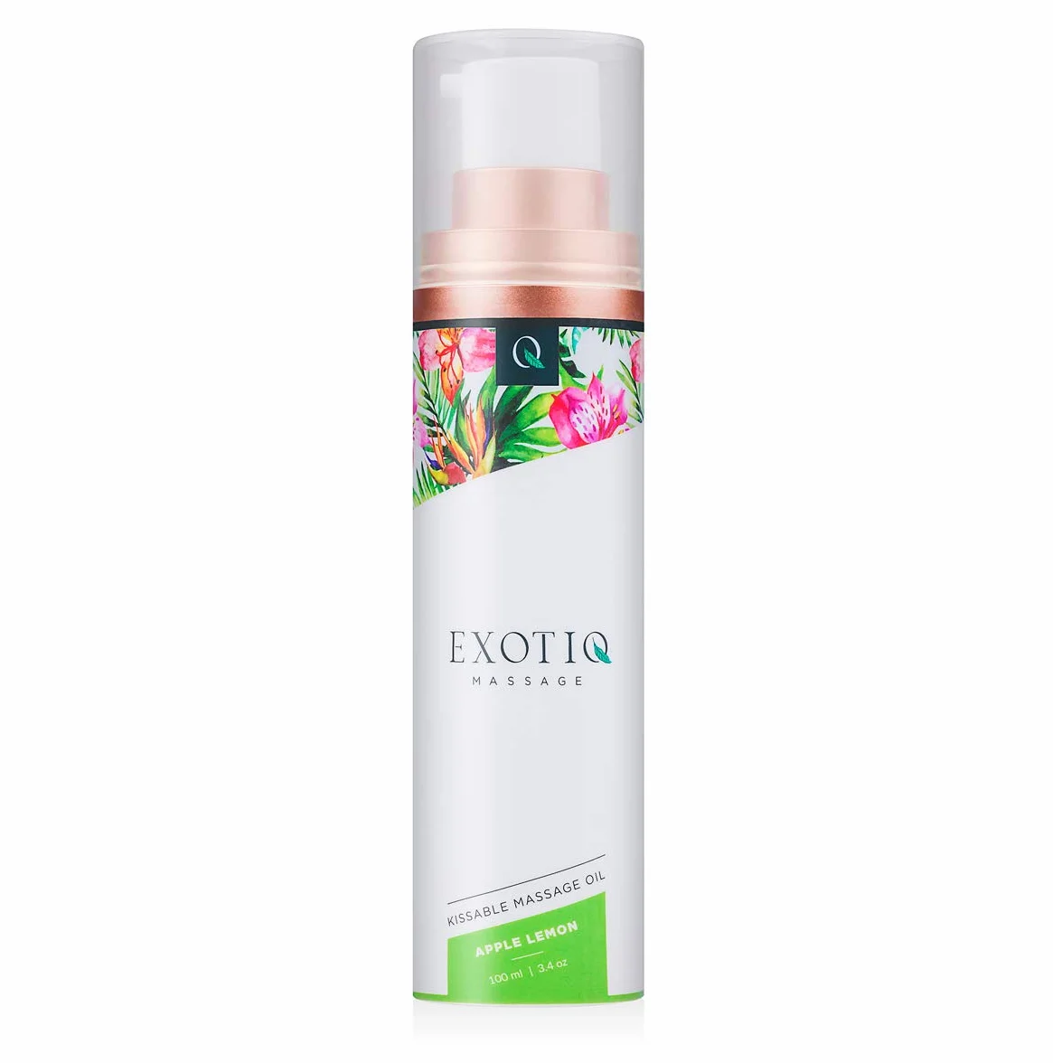 Exotiq Kissable Olio di Massaggio Mela Limone 100 ml - Ideale per Massaggio Rinfrescante Effetto Risveglio