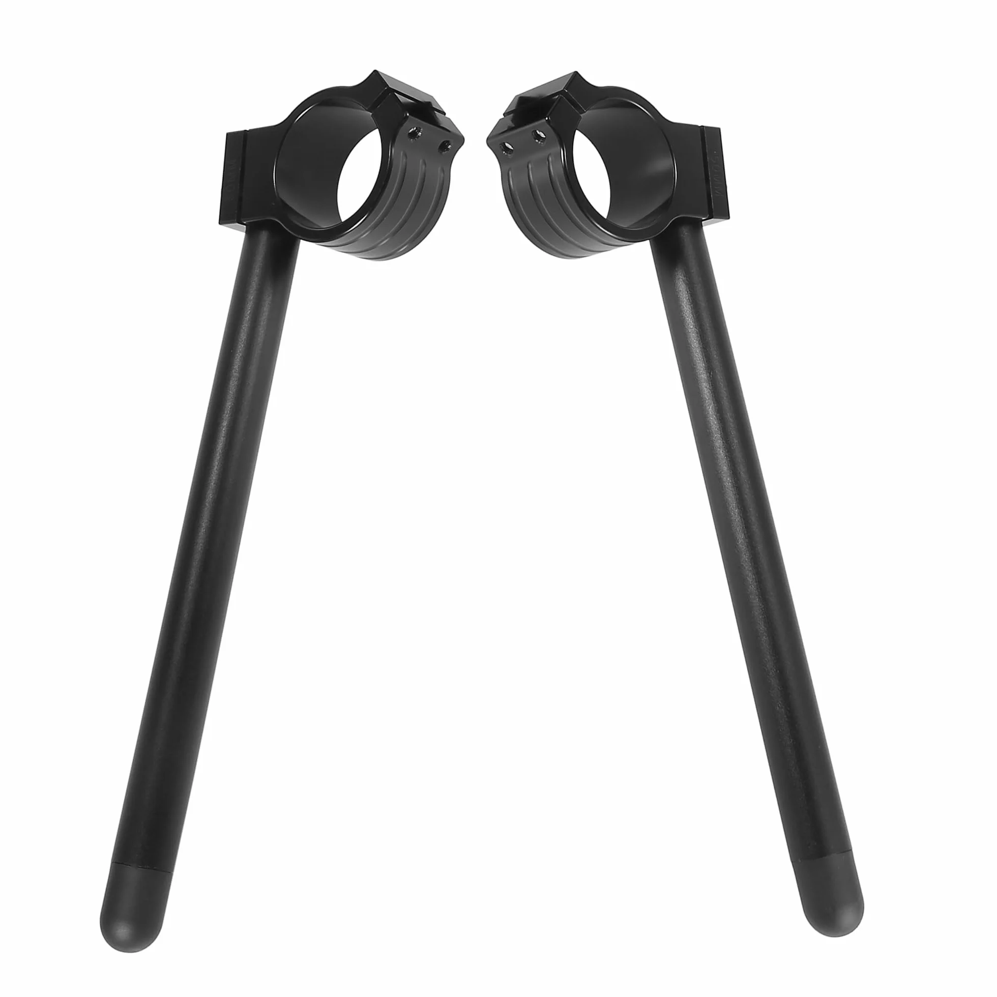 Motoforti 1 Paia 50mm Moto Manubrio Clip Ons Maniglia Bar Universale Nero