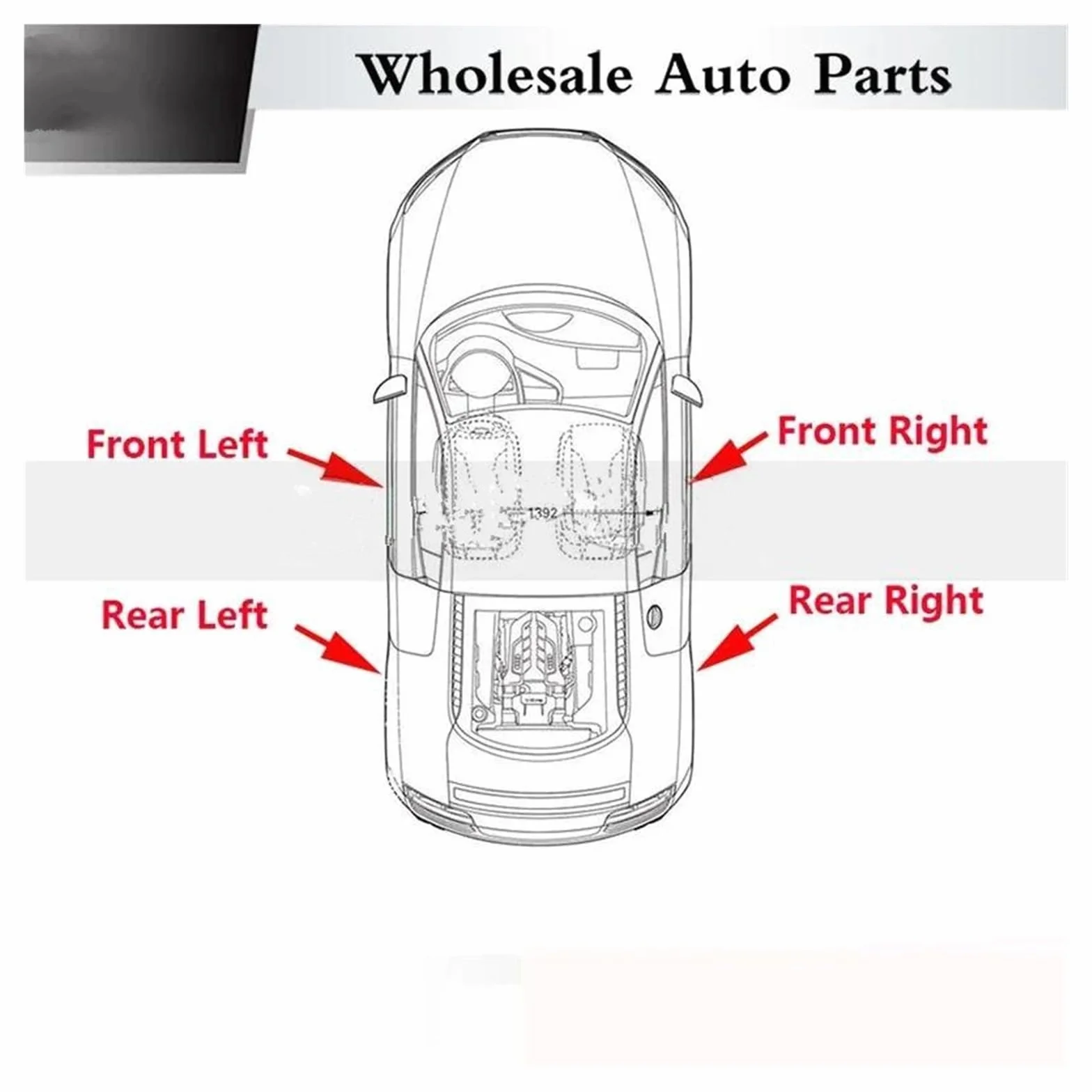 Guarnizione Guarnizione In Gomma Superiore Per Finestrino Auto Guida Per Alzavetro Scanalatura Per Fango, Per Peugeot 2008 Auto Strisce Di Protezione(Posteriore sinistro)