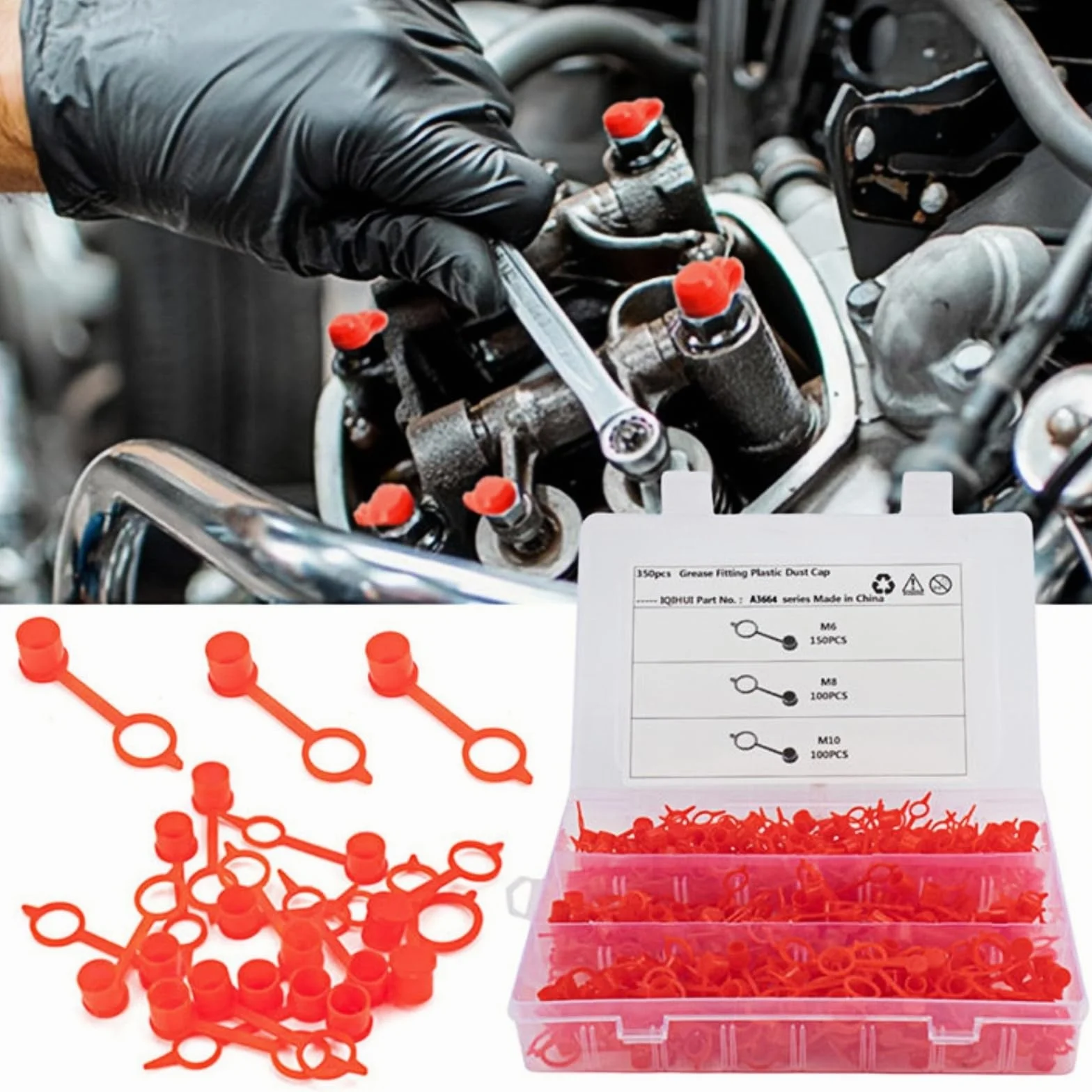 Cappucci Ingrassatore Assortimento M6 M8 M10 Ingrassatori Compatibili Auto Moto