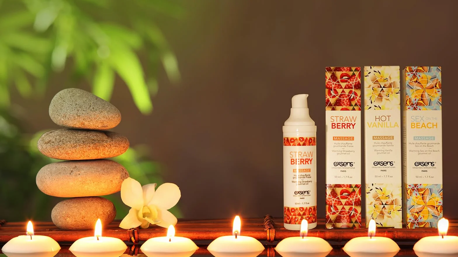 Exsens Sesso con olio da massaggio riscaldante 50 ml